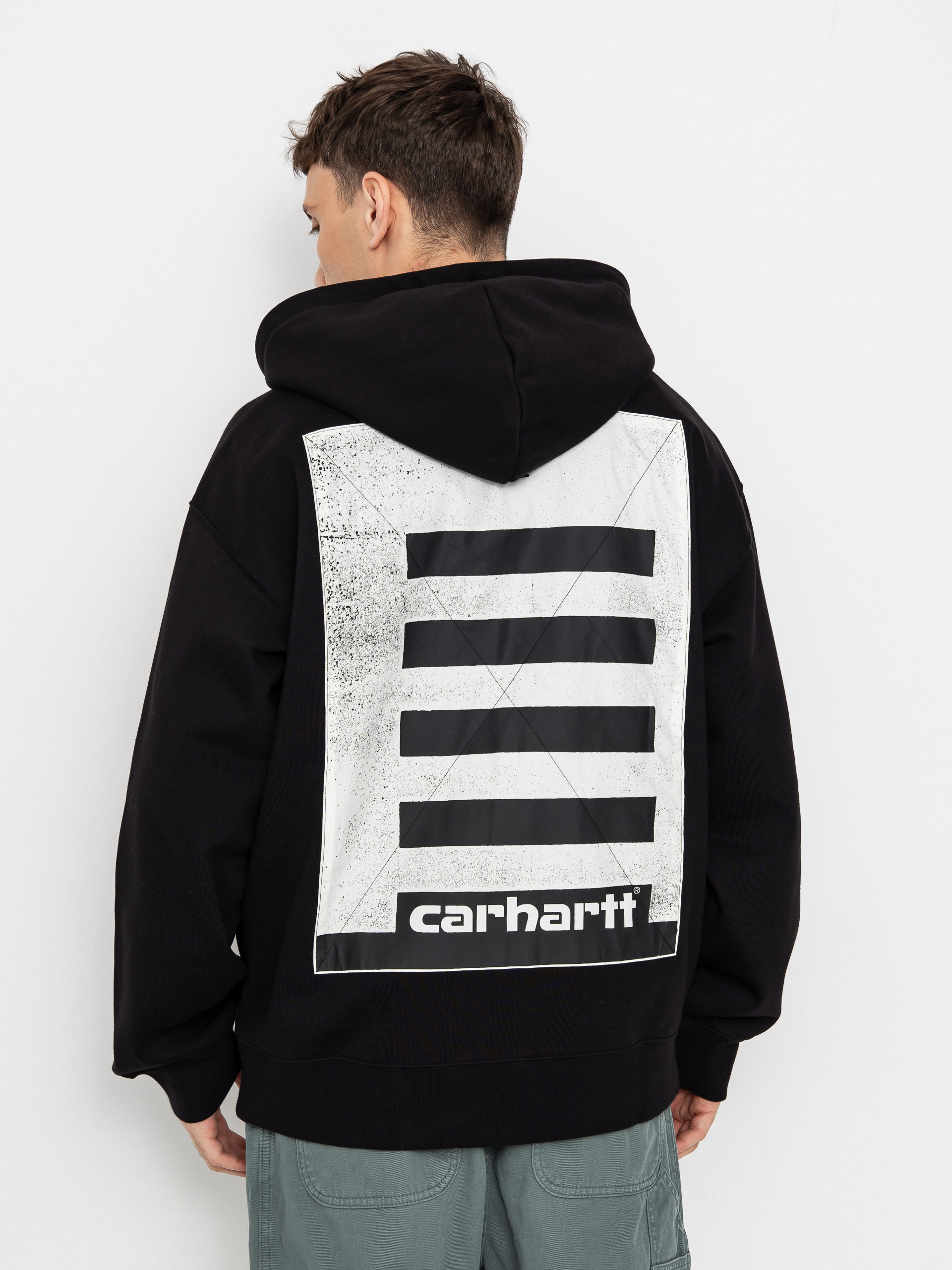 ヒロユキ Худі Carhartt WIP Archive Lines ZHD - чорний (black)