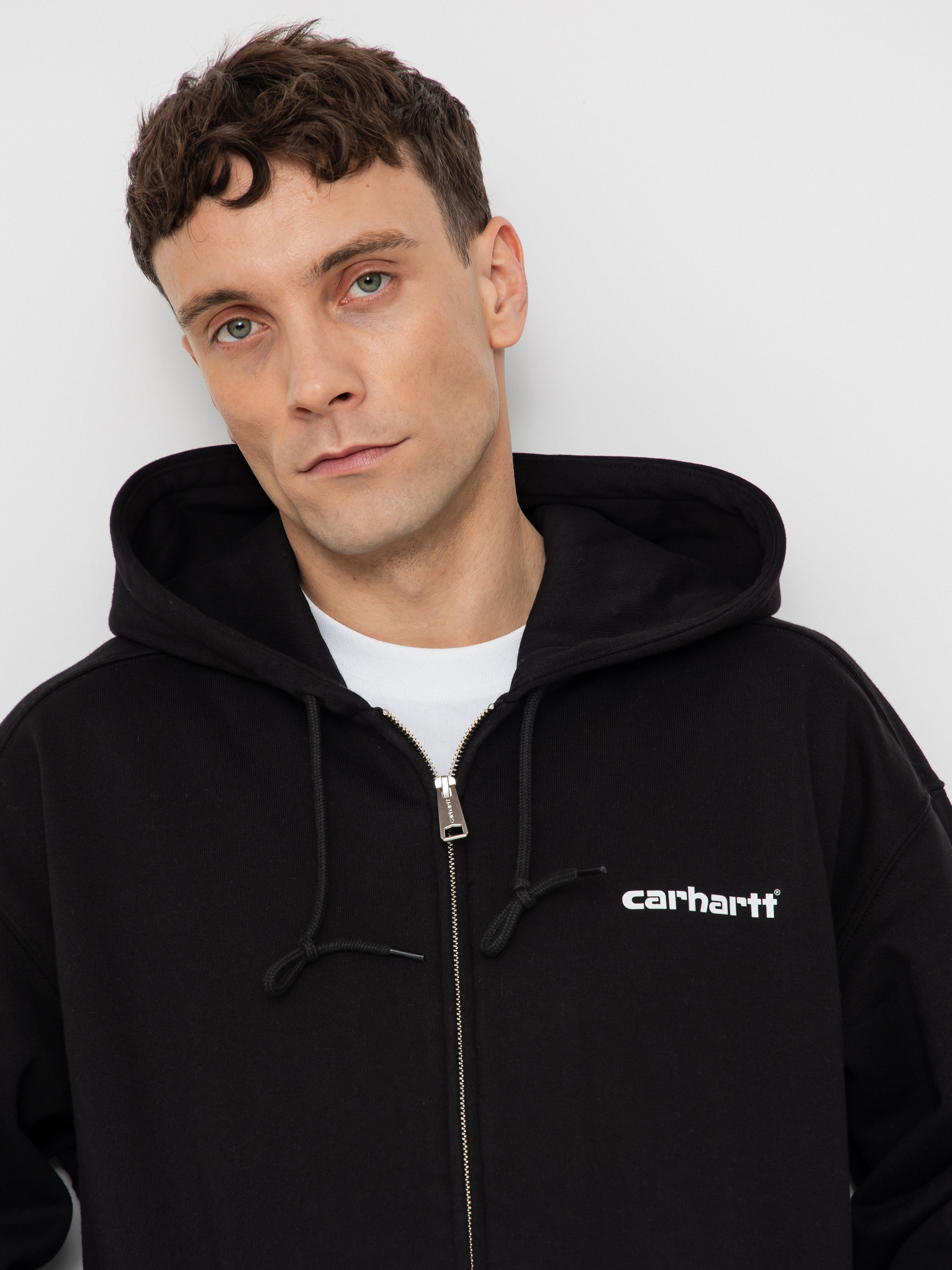 haruuh ページ Худі Carhartt WIP Archive Lines ZHD - чорний (black)