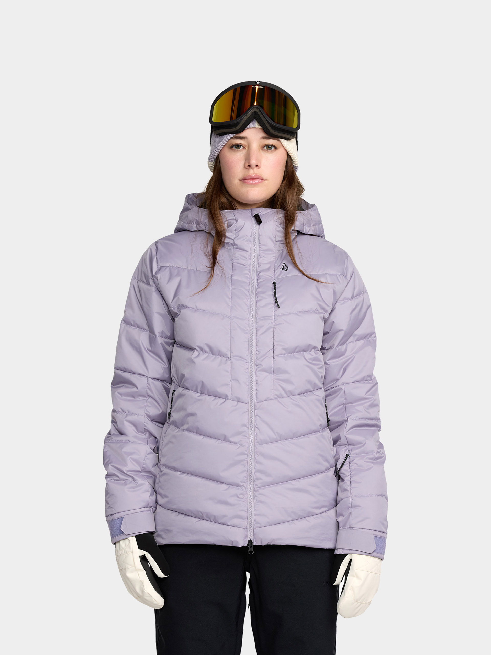Жіноча Сноубордична куртка Volcom Estes Puff (lavender aura)
