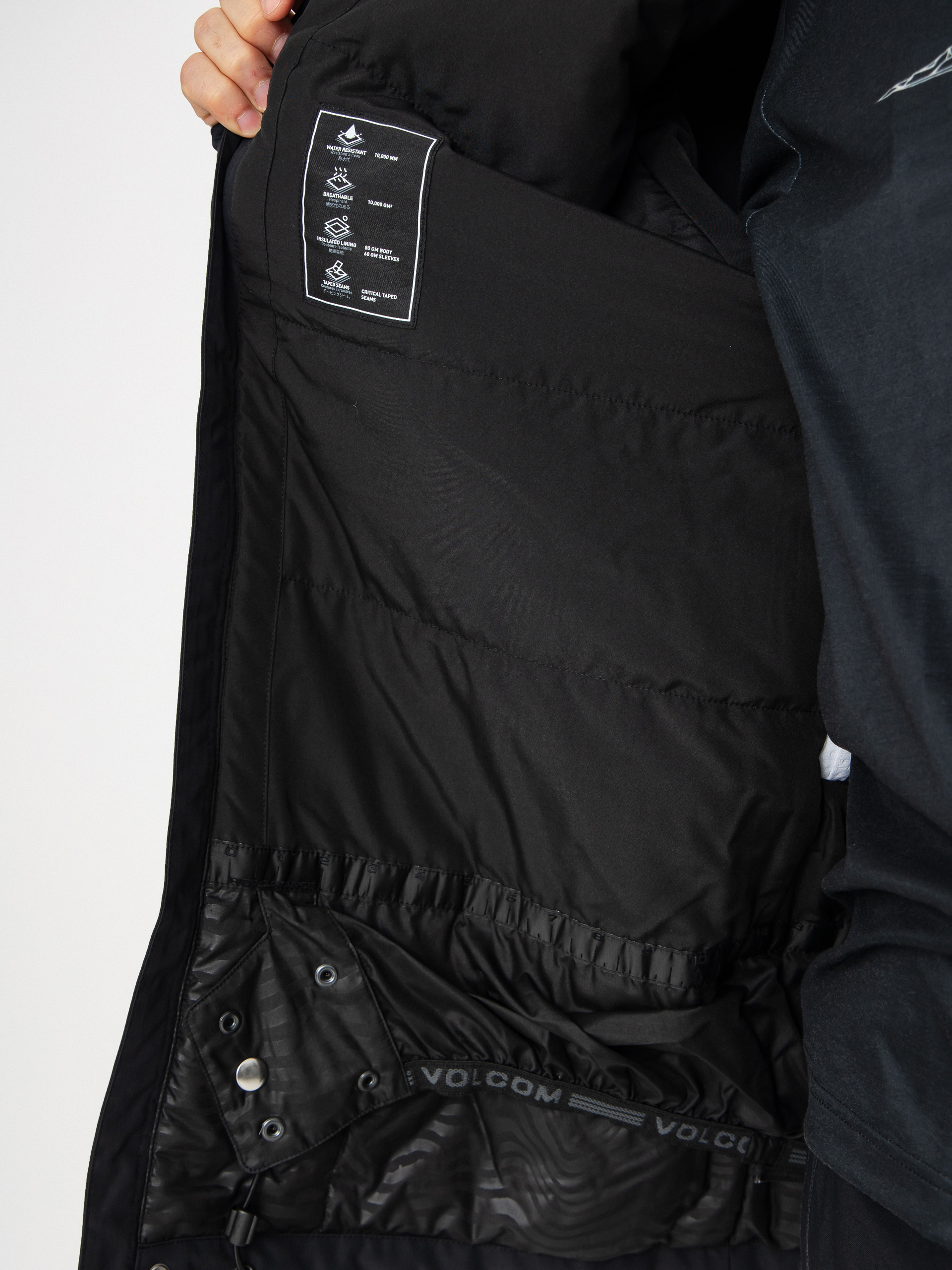 Чоловіча Сноубордична куртка Volcom Primry Ins (black)