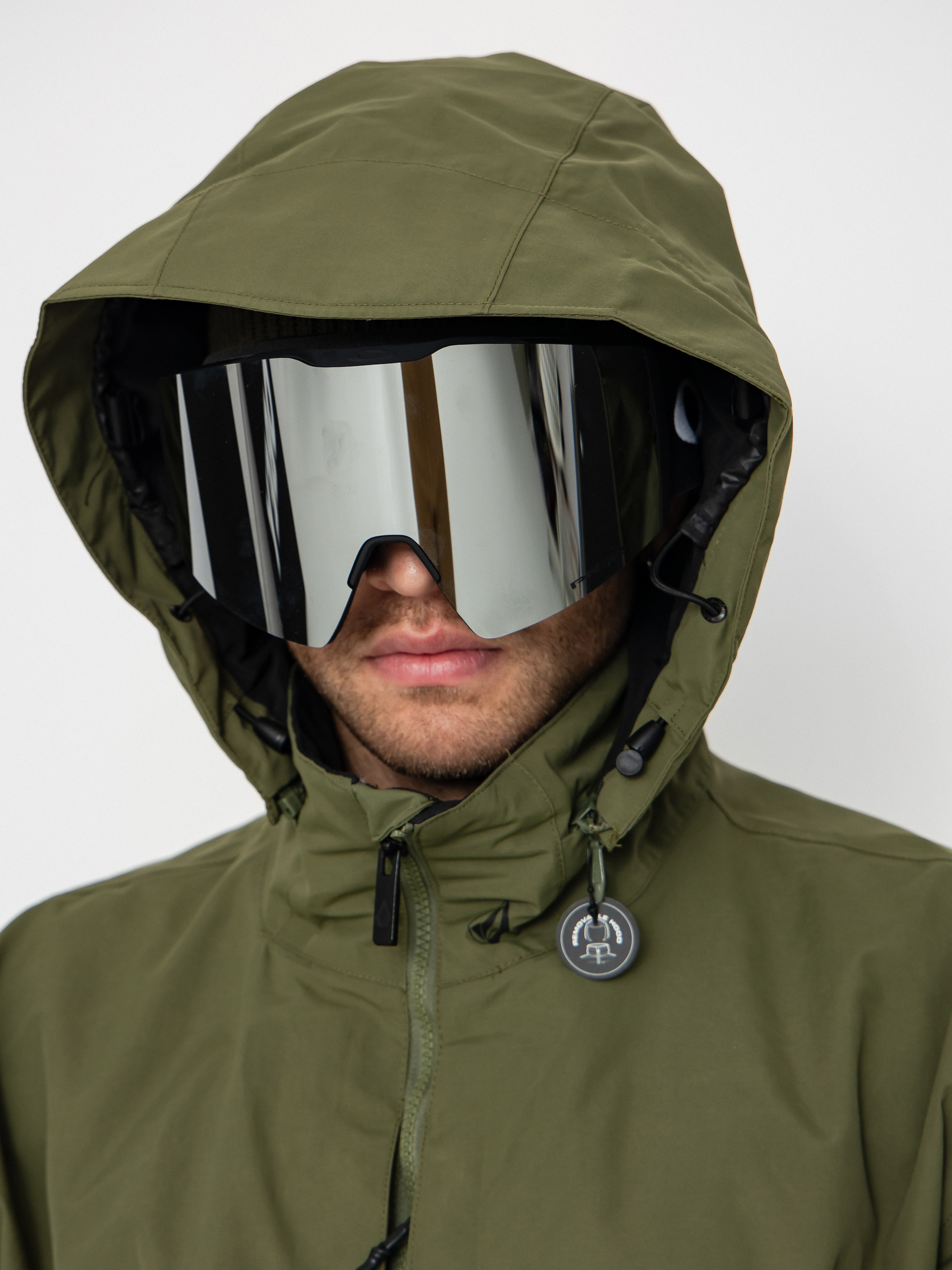 Чоловіча Сноубордична куртка Volcom Longo Gore Tex (dark olive)