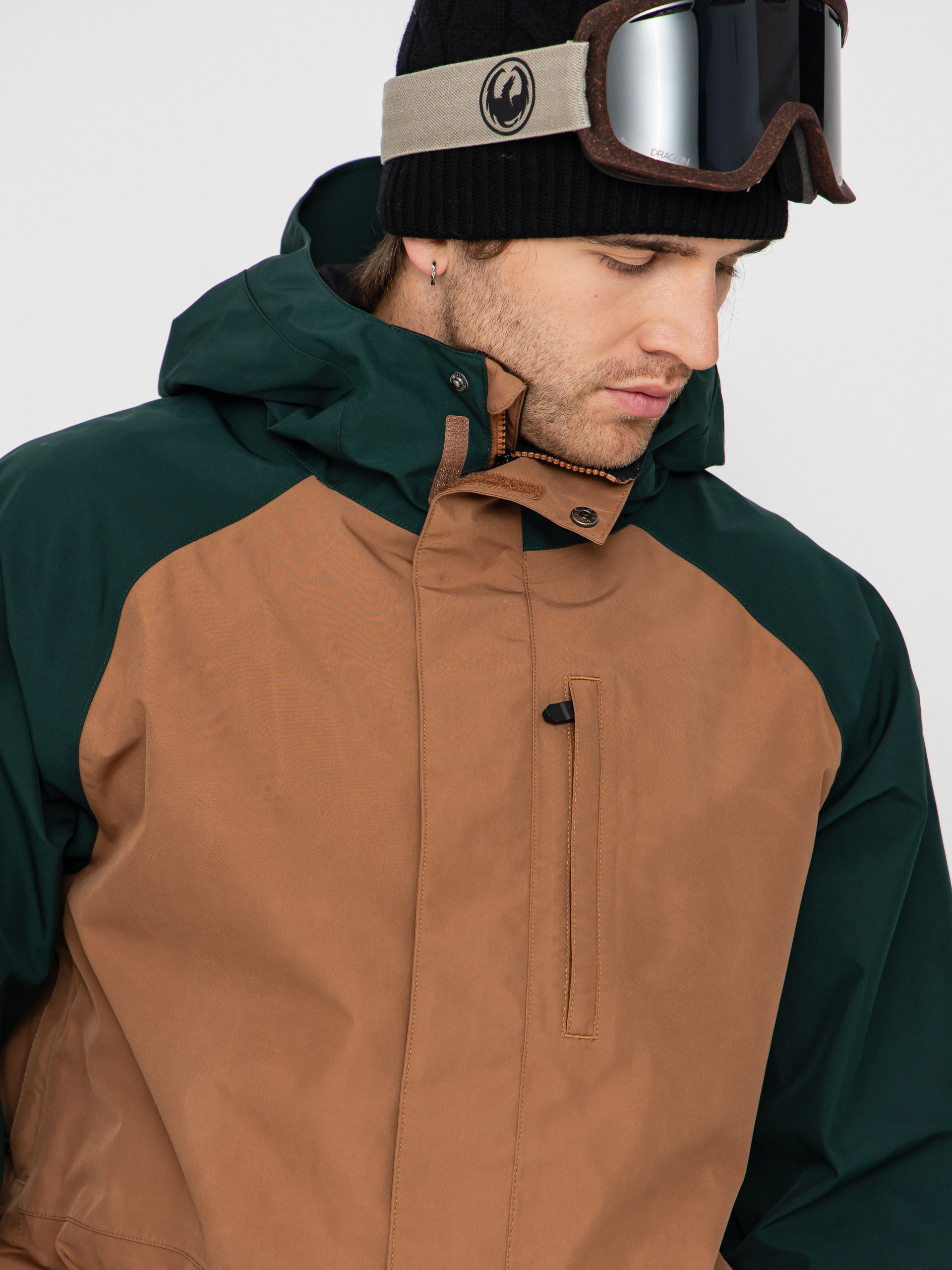 Чоловіча Сноубордична куртка Volcom Dua Gore Tex (terra brown)