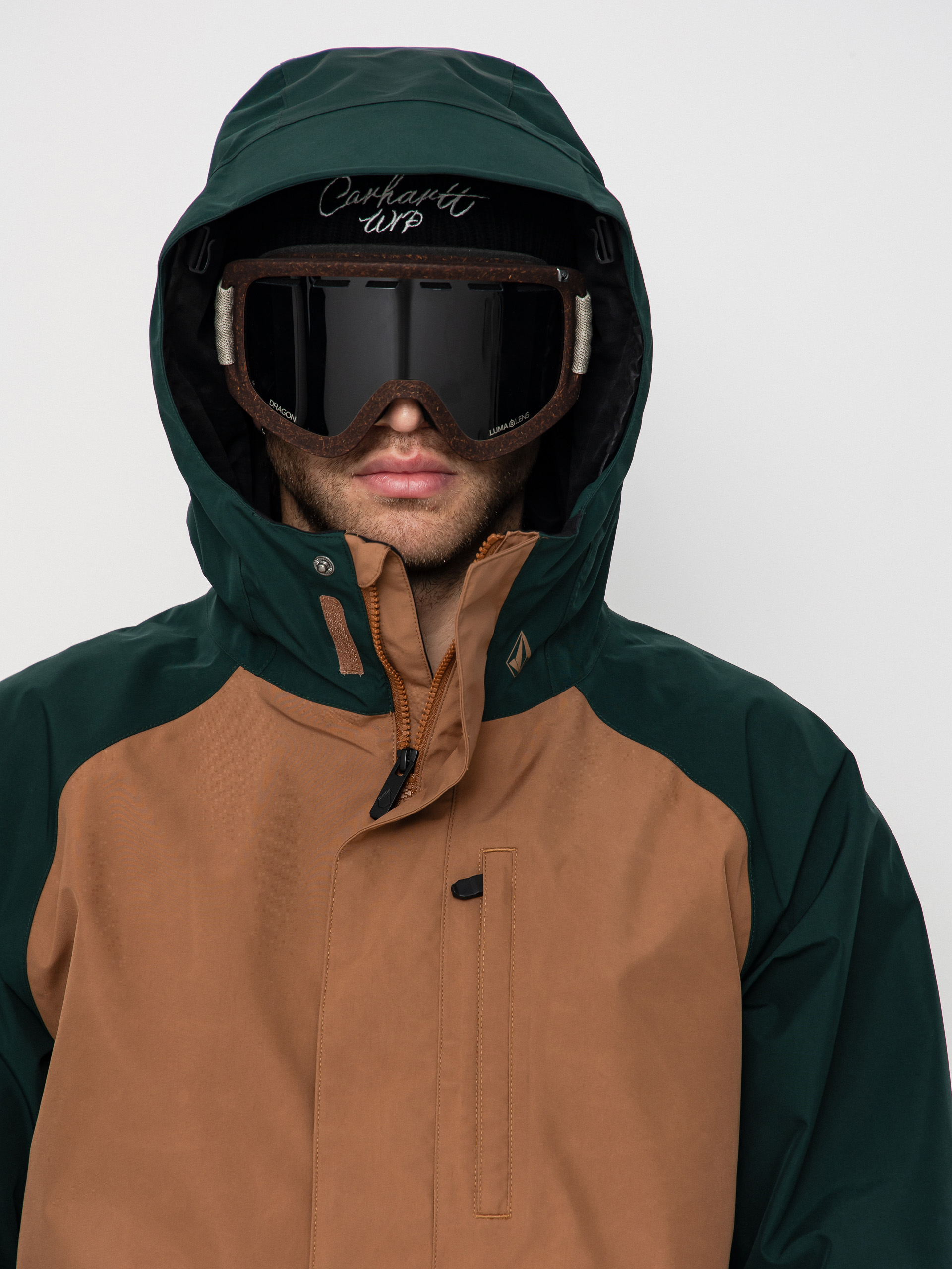 Чоловіча Сноубордична куртка Volcom Dua Gore Tex (terra brown)