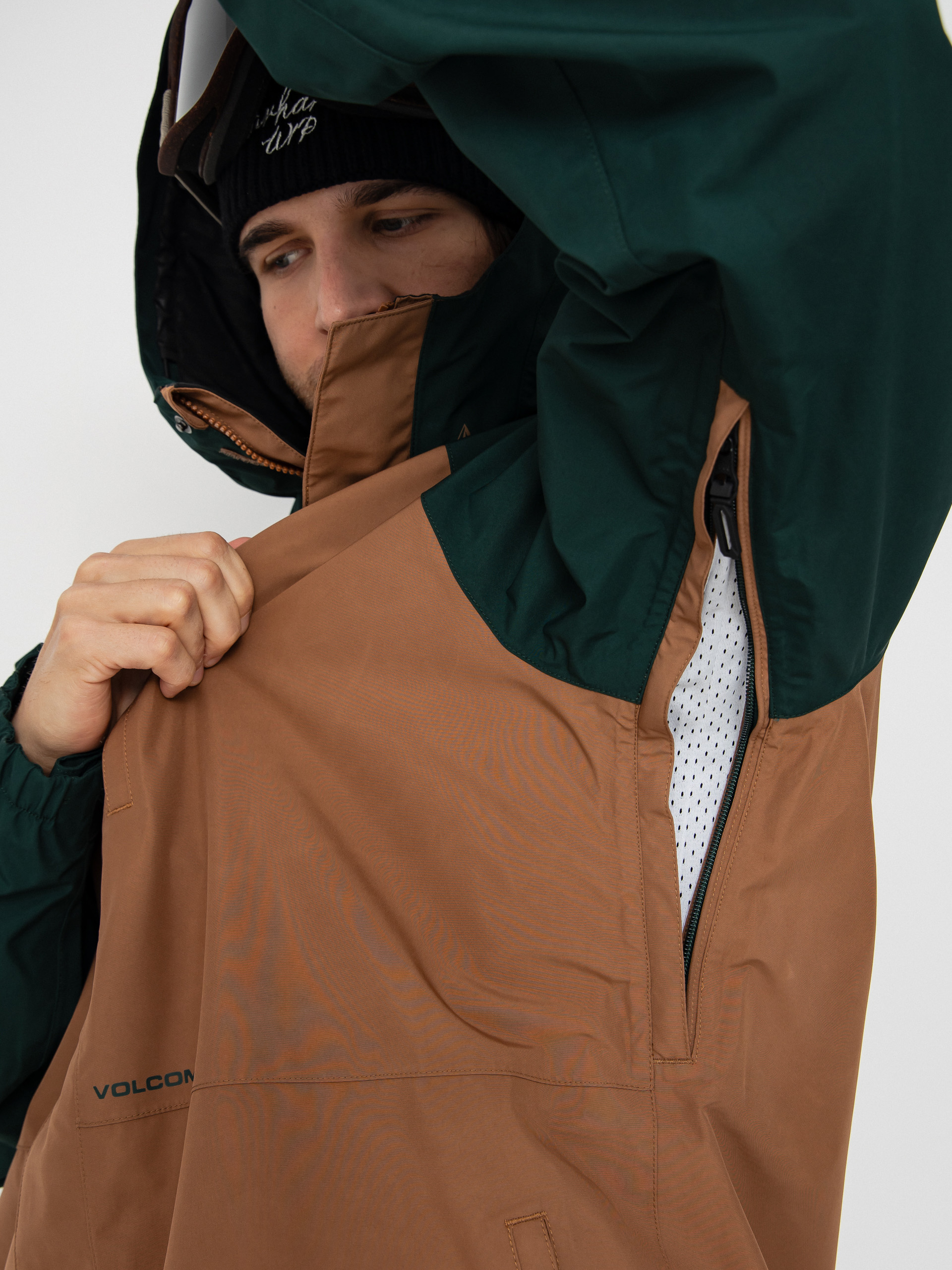 Чоловіча Сноубордична куртка Volcom Dua Gore Tex (terra brown)
