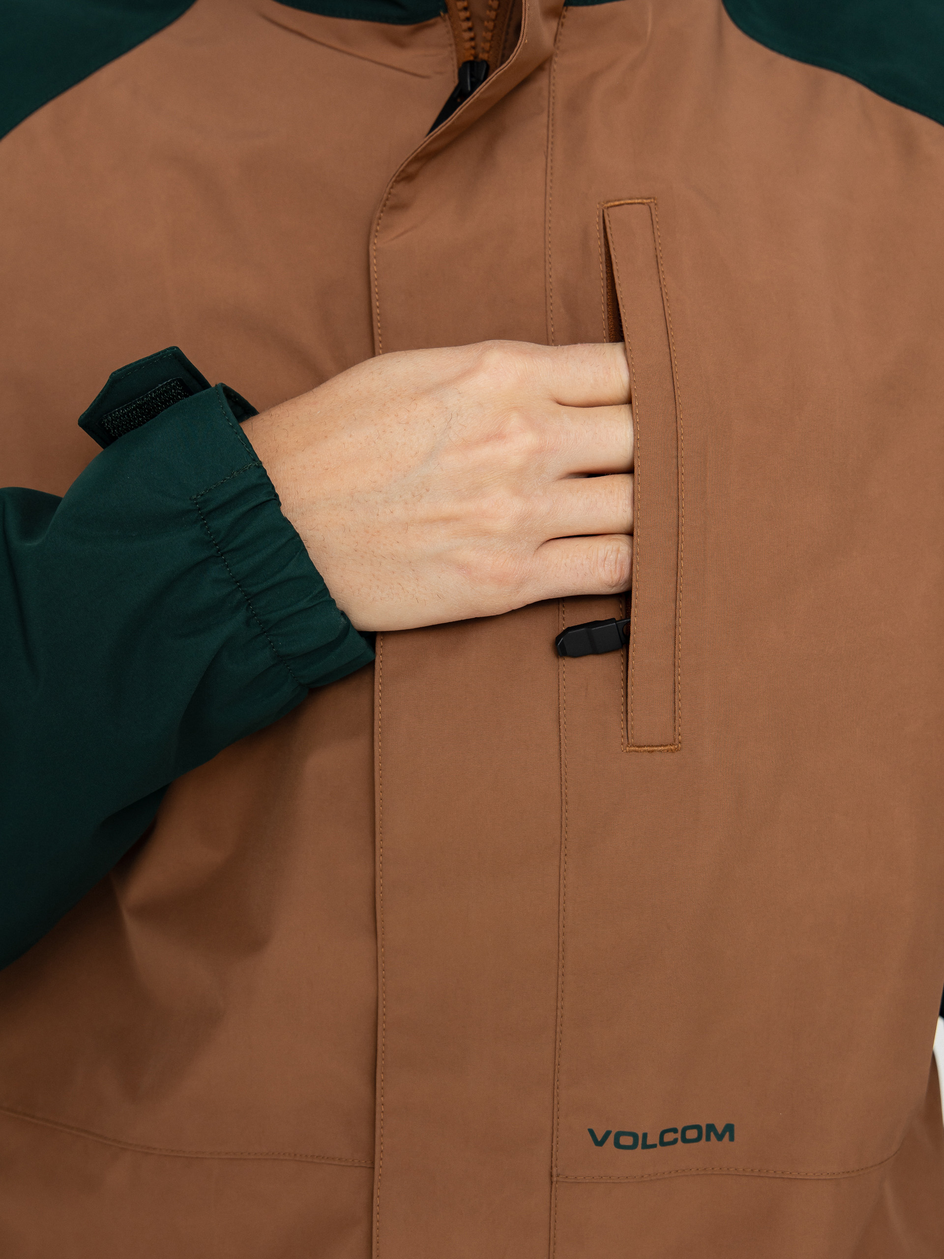 Чоловіча Сноубордична куртка Volcom Dua Gore Tex (terra brown)