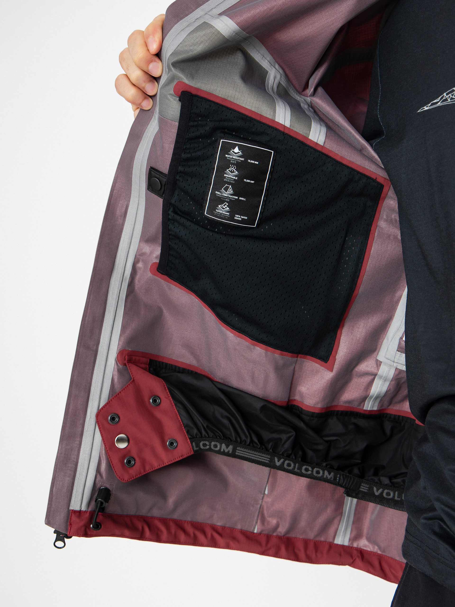 Чоловіча Сноубордична куртка Volcom Arthur 3L (burnt red)