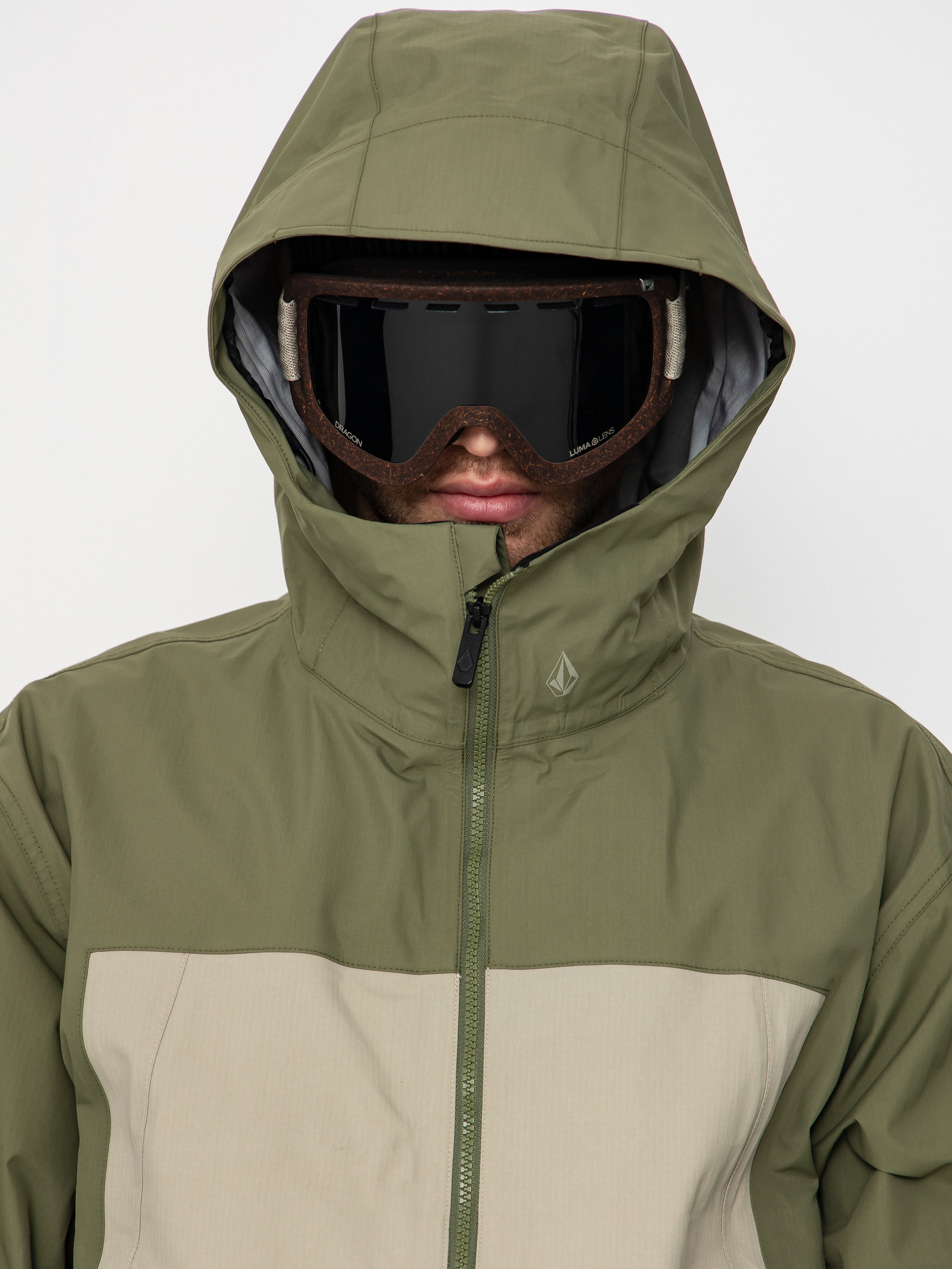 Чоловіча Сноубордична куртка Volcom Arthur 3L (dark olive)