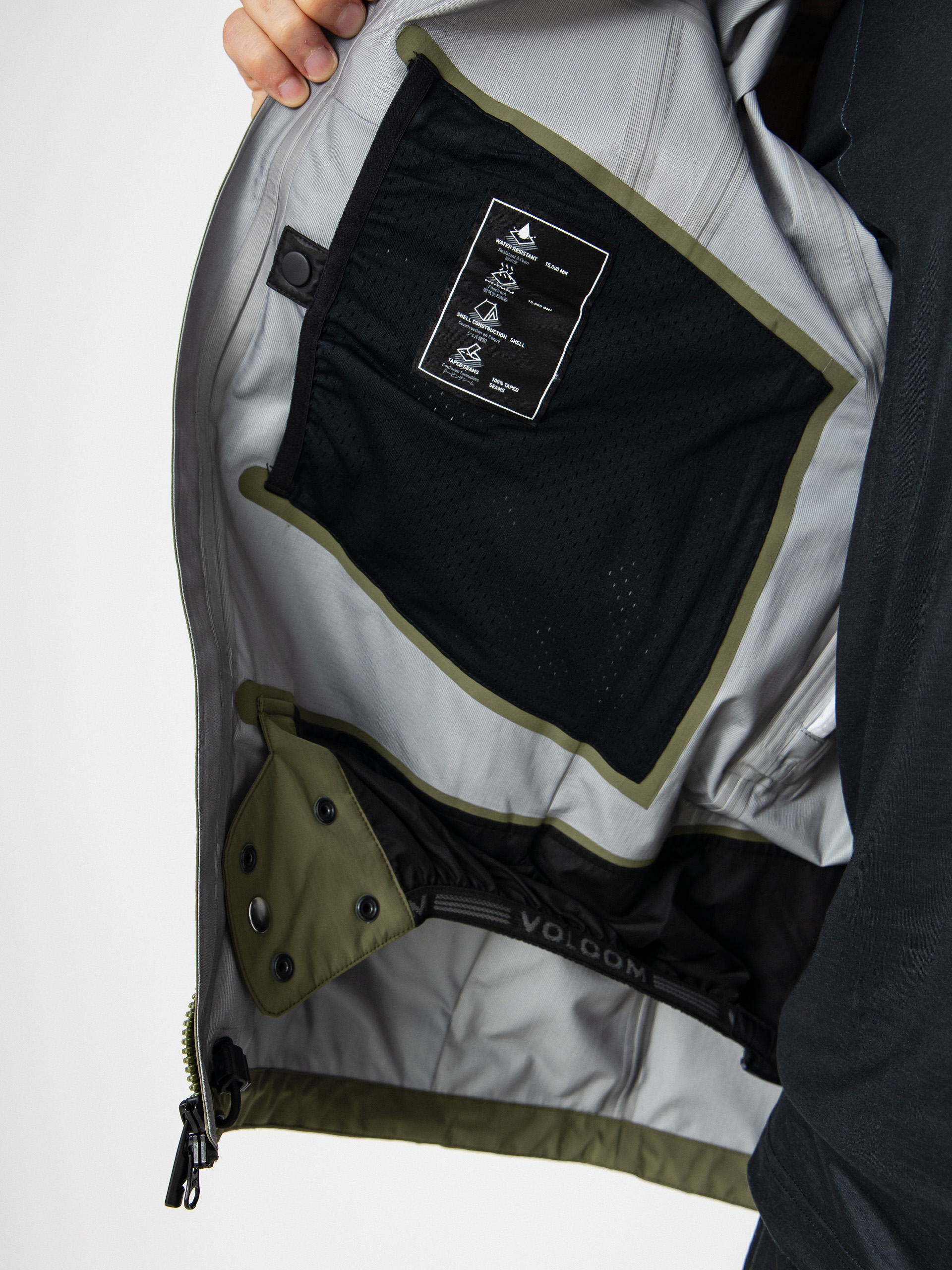 Чоловіча Сноубордична куртка Volcom Arthur 3L (dark olive)