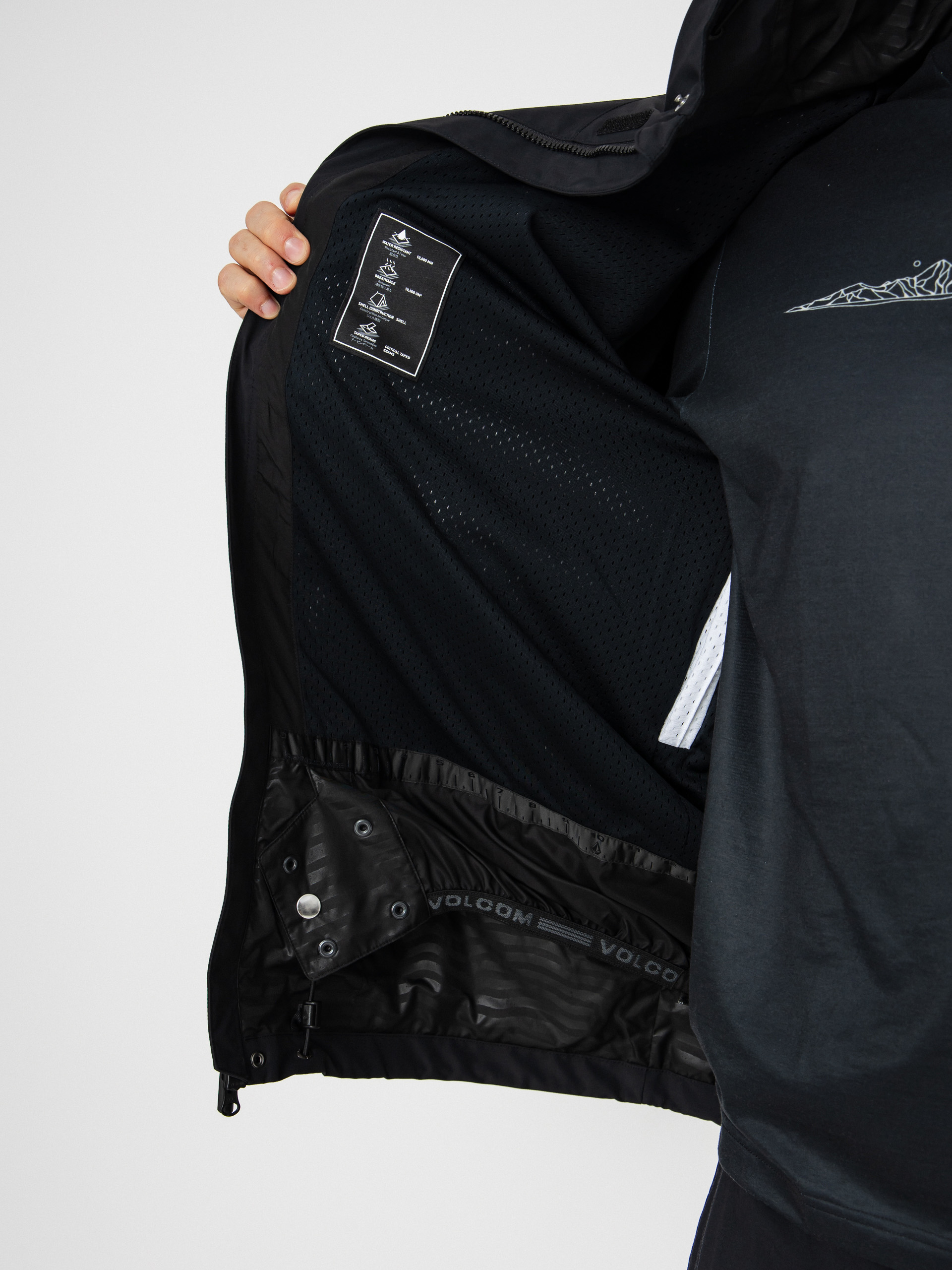 Чоловіча Сноубордична куртка Volcom Primry (black)