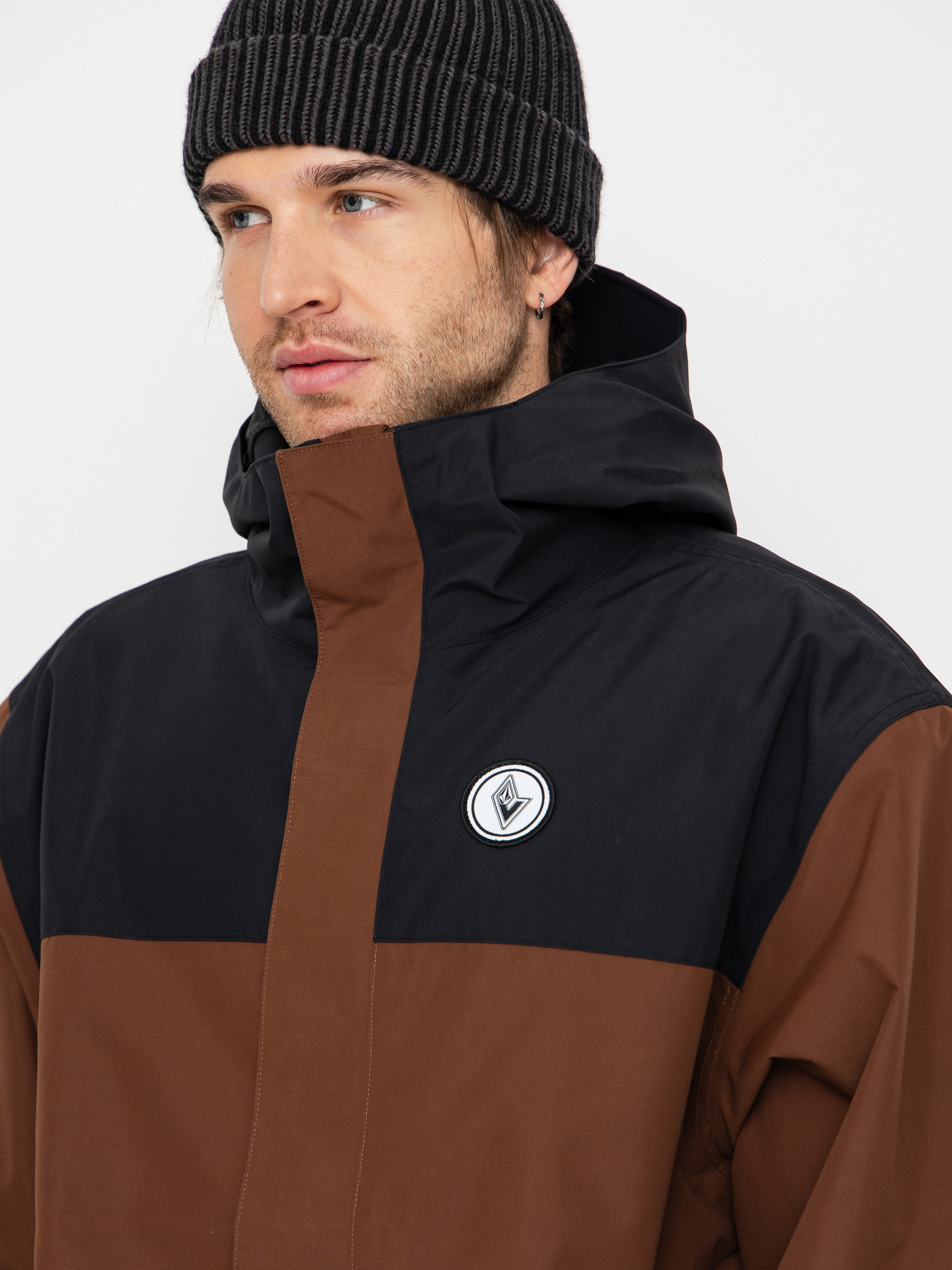 Чоловіча Сноубордична куртка Volcom Buckthreeeighty (brown)