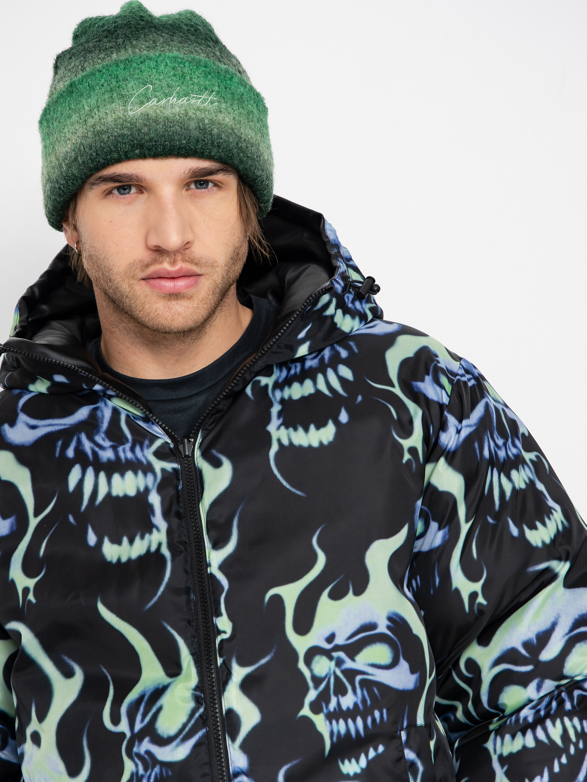 Куртка Wasted Paris Skull Puffer (black)