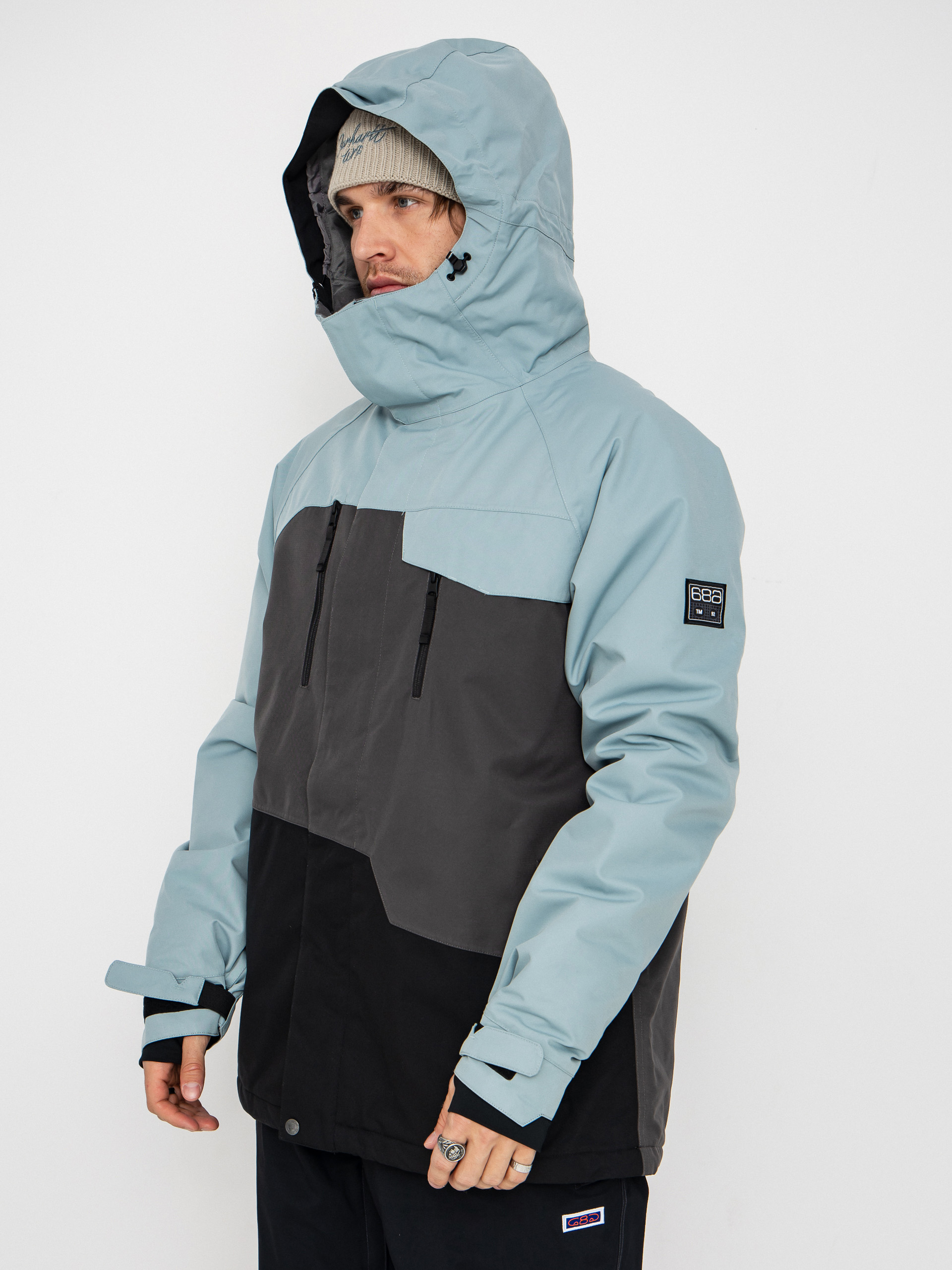 Чоловіча Сноубордична куртка 686 Geo Insulated (dusty marine colorblock)