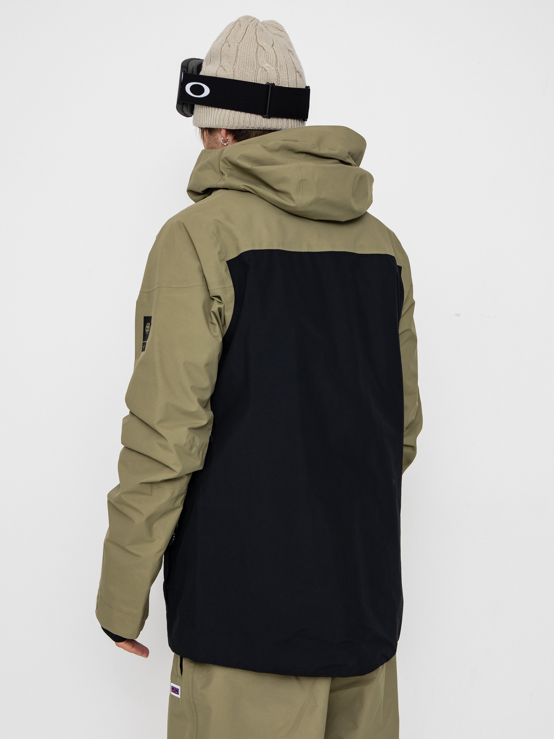 Чоловіча Сноубордична куртка 686 Gore-TeX GT Thermagraph (sage colorblock)