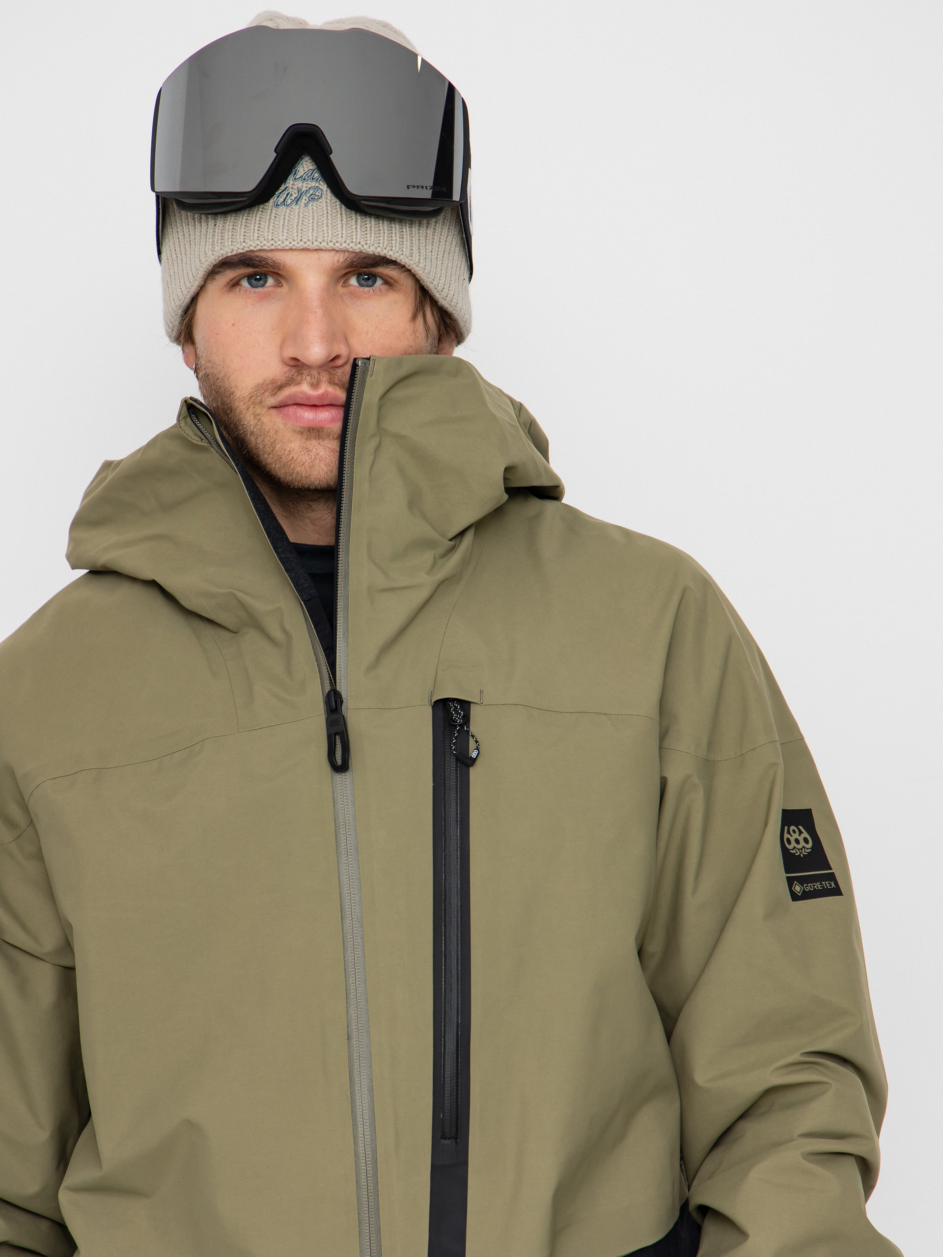 Чоловіча Сноубордична куртка 686 Gore-TeX GT Thermagraph (sage colorblock)