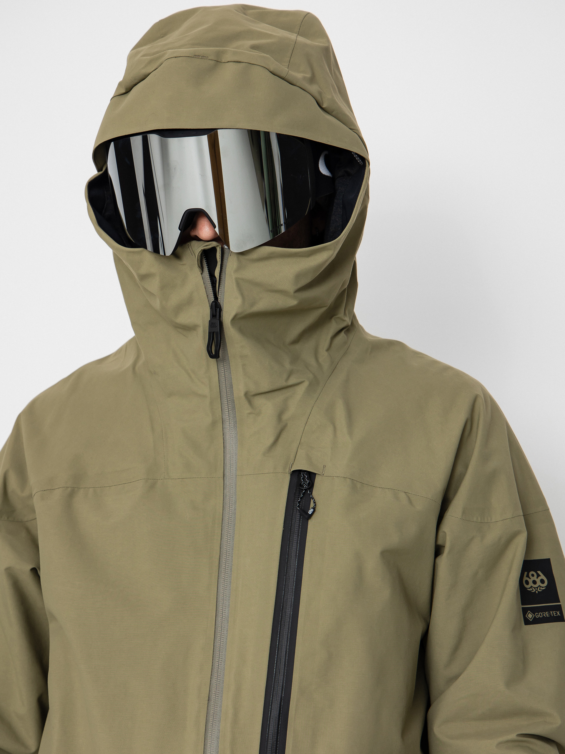 Чоловіча Сноубордична куртка 686 Gore-TeX GT Thermagraph (sage colorblock)