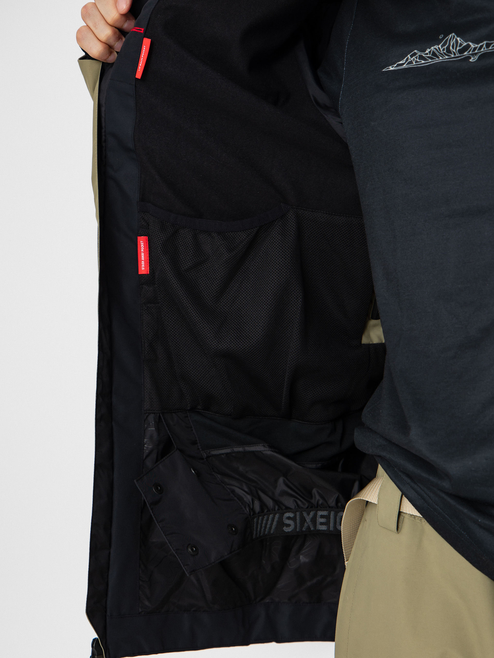 Чоловіча Сноубордична куртка 686 Gore-TeX GT Thermagraph (sage colorblock)