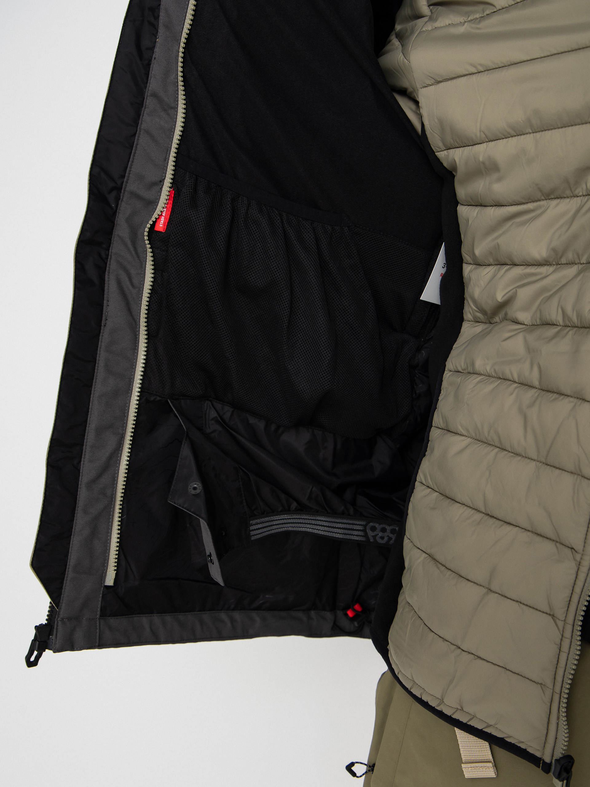 Чоловіча Сноубордична куртка 686 Smarty 3 In 1 Form (sage colorblock)