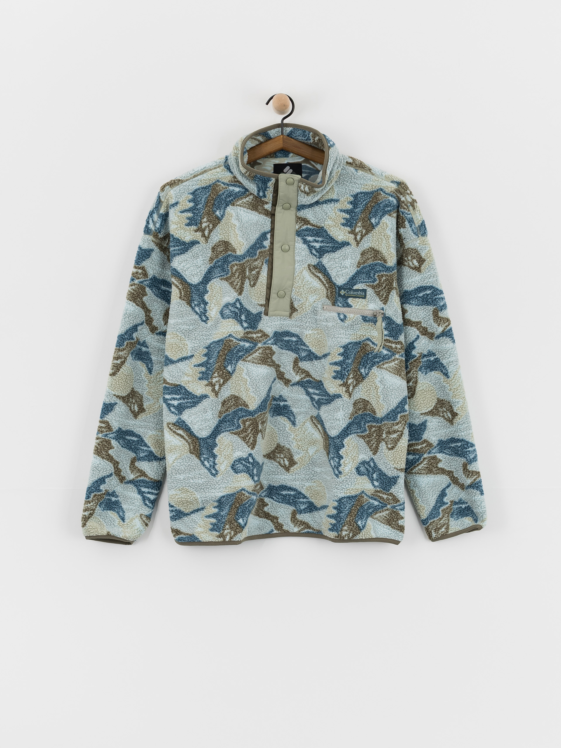 Флісовий светр Columbia Helvetia II Printed Half Snap (safari/sunscapes)