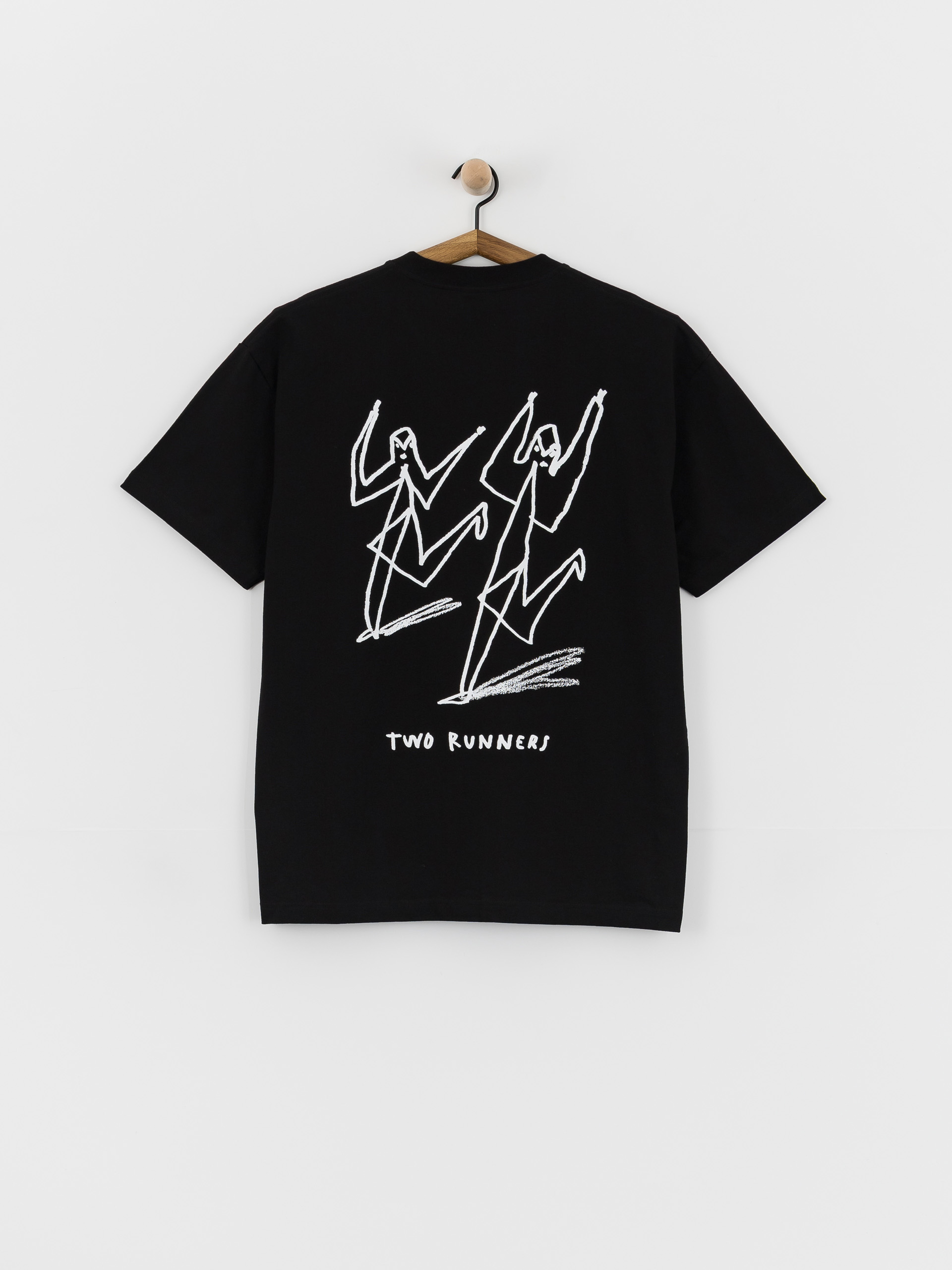 Футболка Polar Skate Two Runners (black)