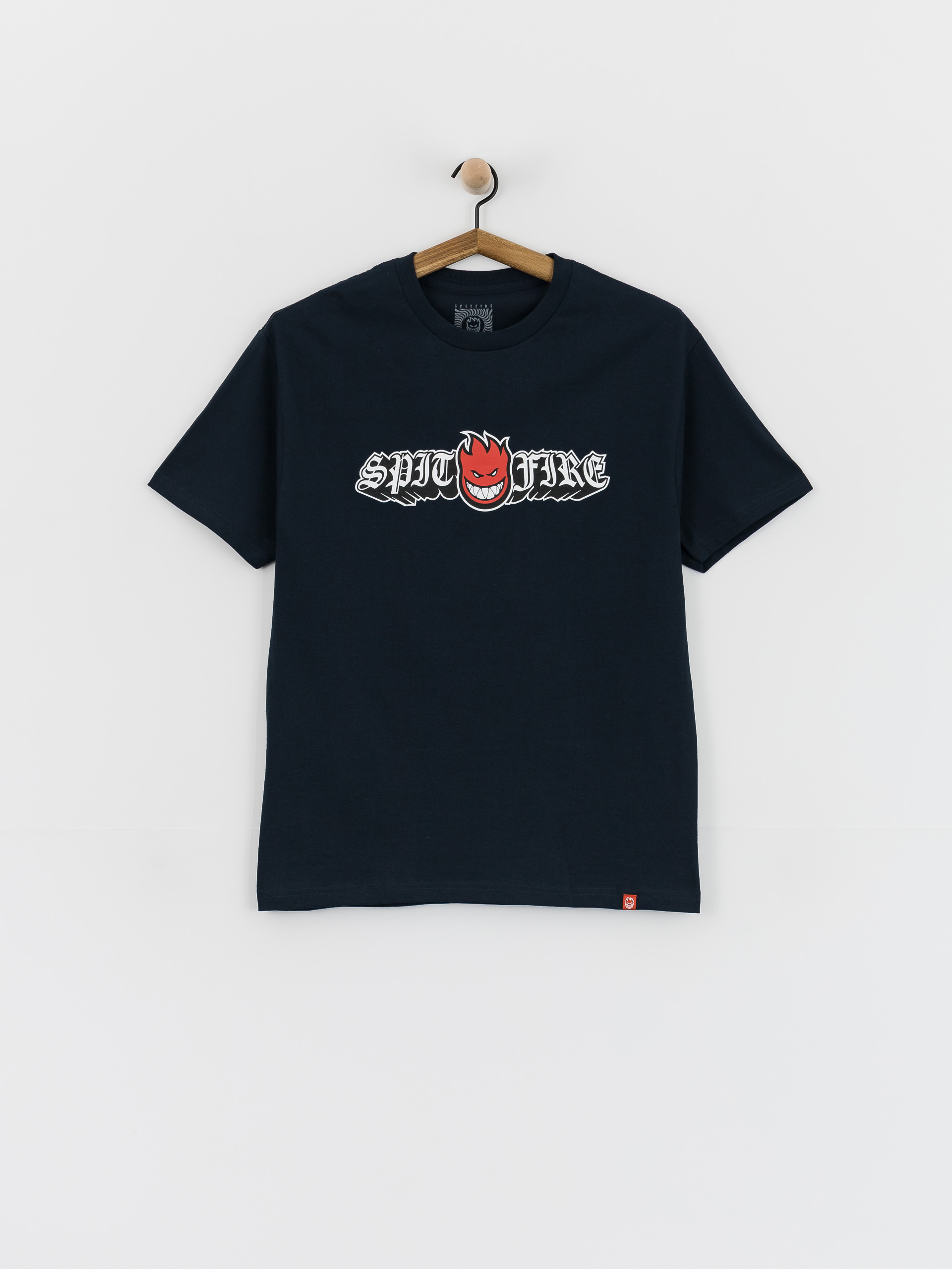 Футболка Spitfire Old E Drop Bighead (true navy w/red black & white print)
