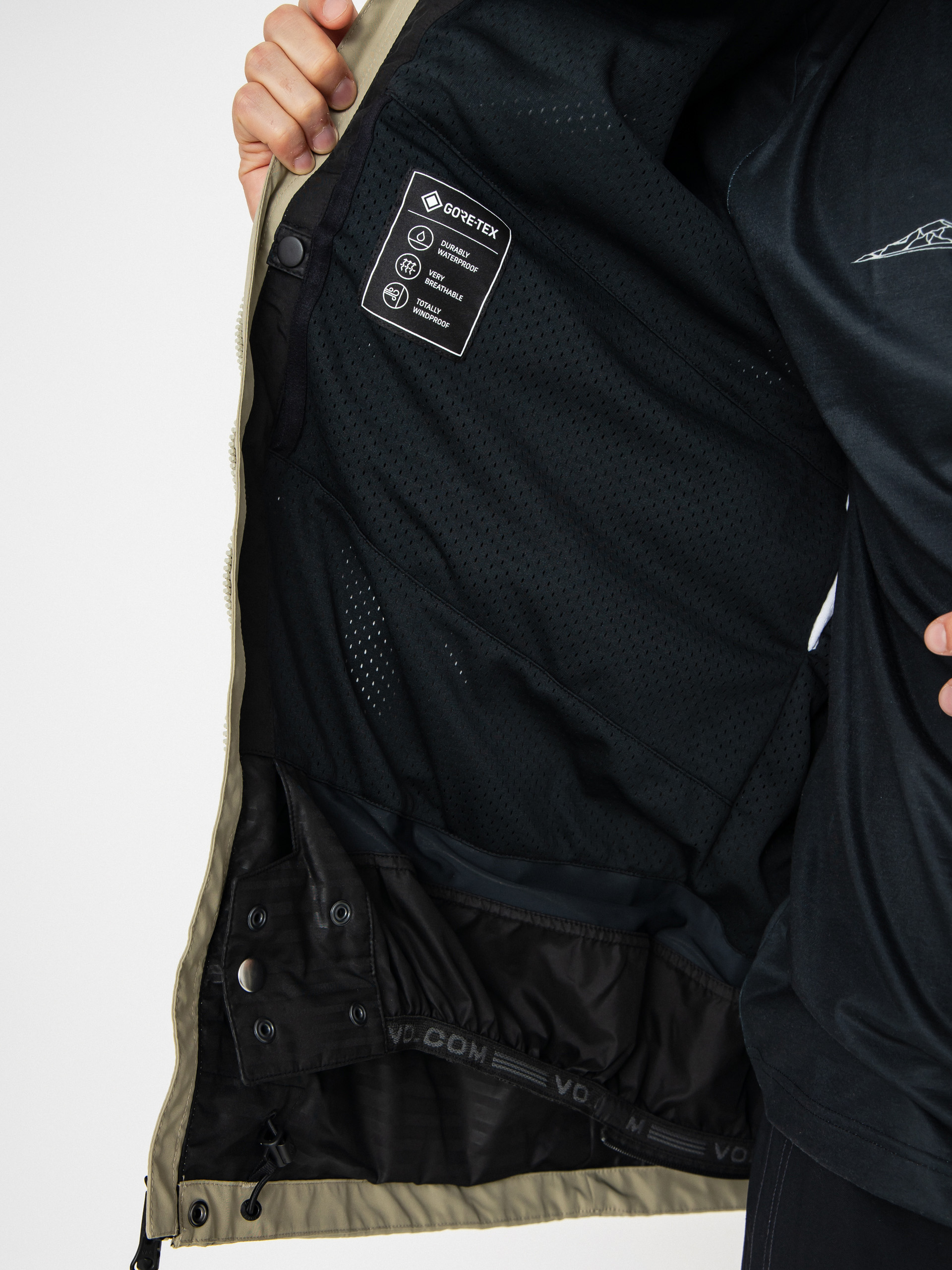 Чоловіча Сноубордична куртка Volcom Dua Gore Tex (moss green)