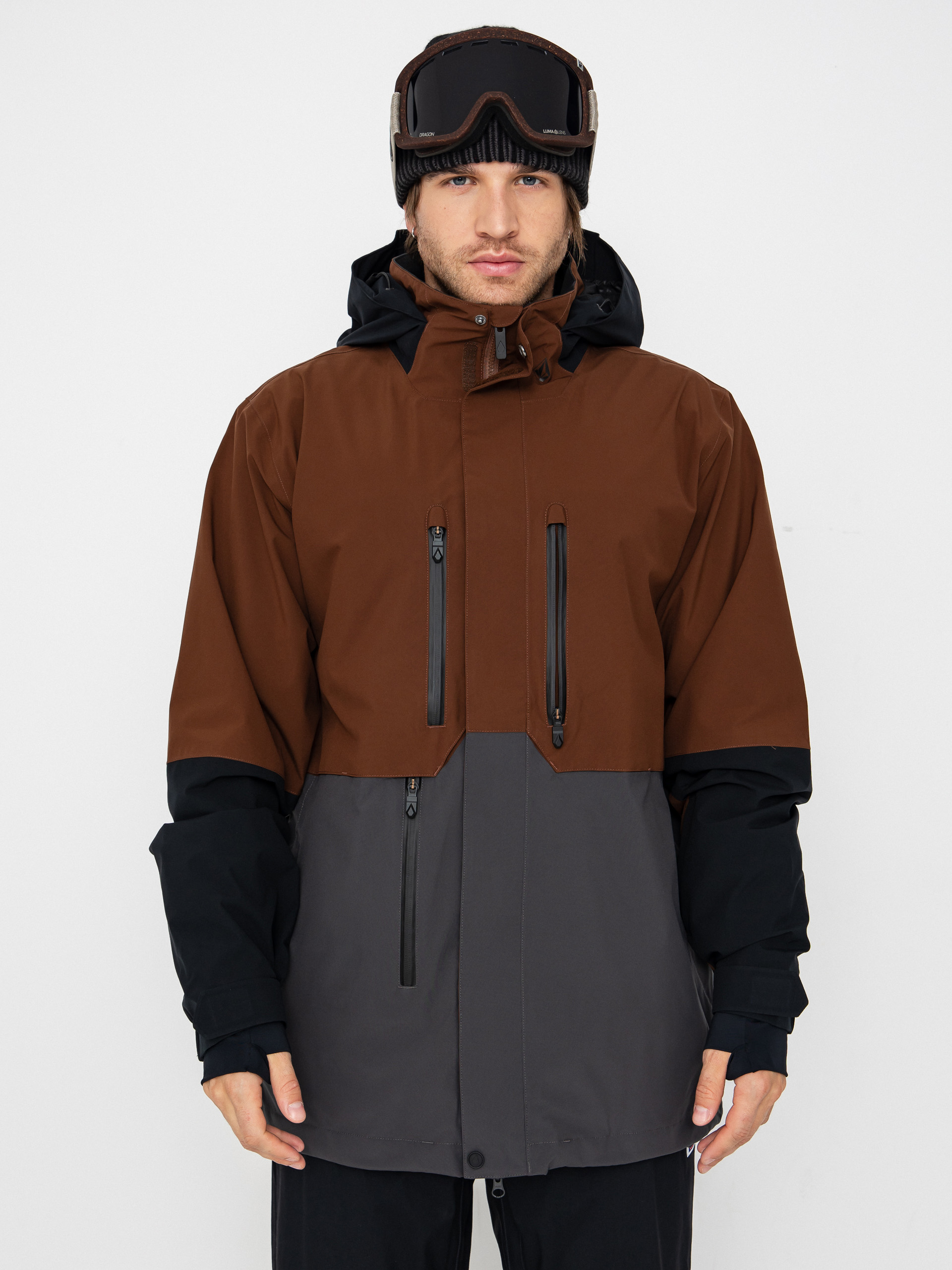 Сноубордична куртка Volcom Rnge Stretch 30K (brown)