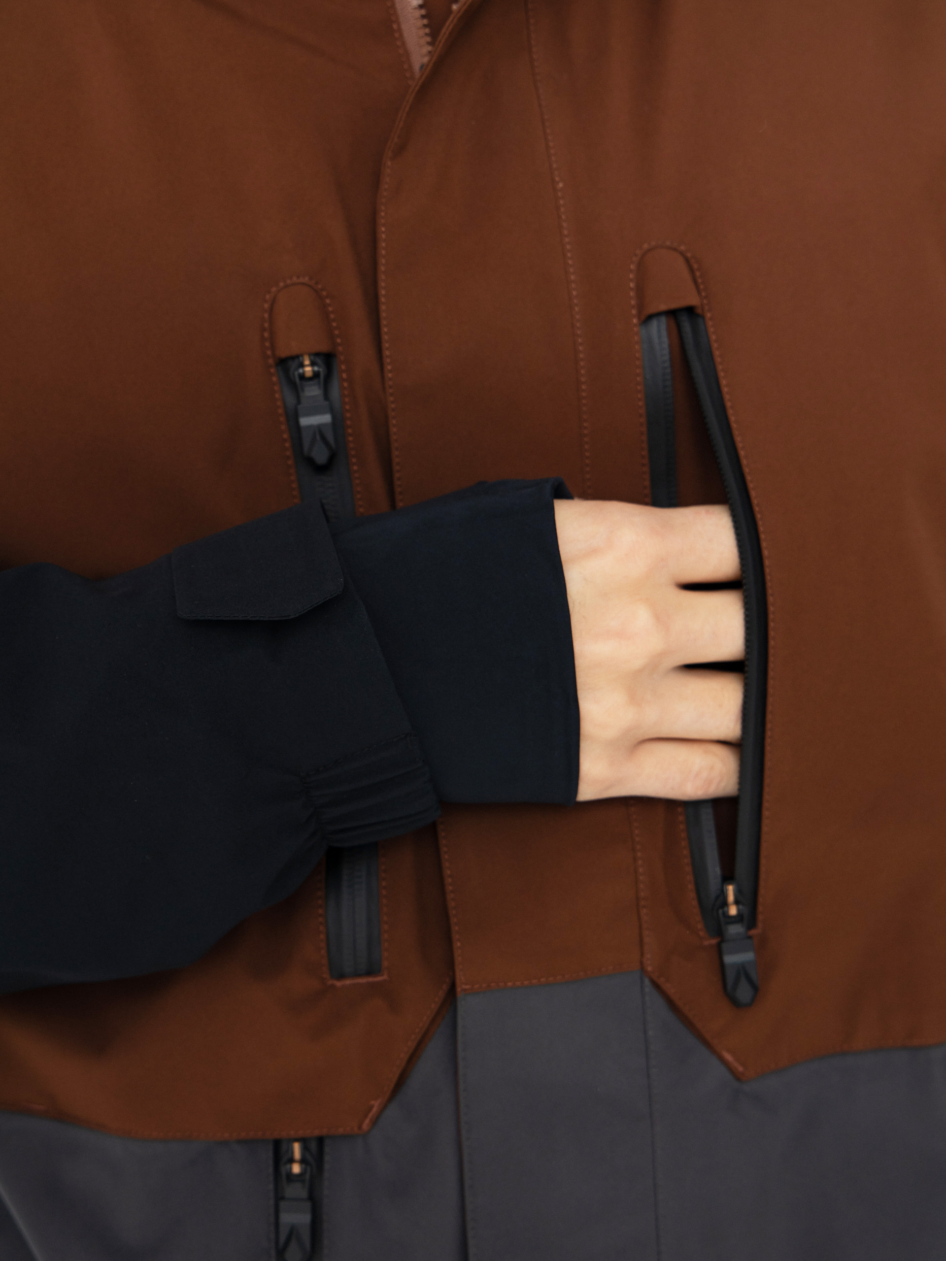 Чоловіча Сноубордична куртка Volcom Rnge Stretch 30K (brown)