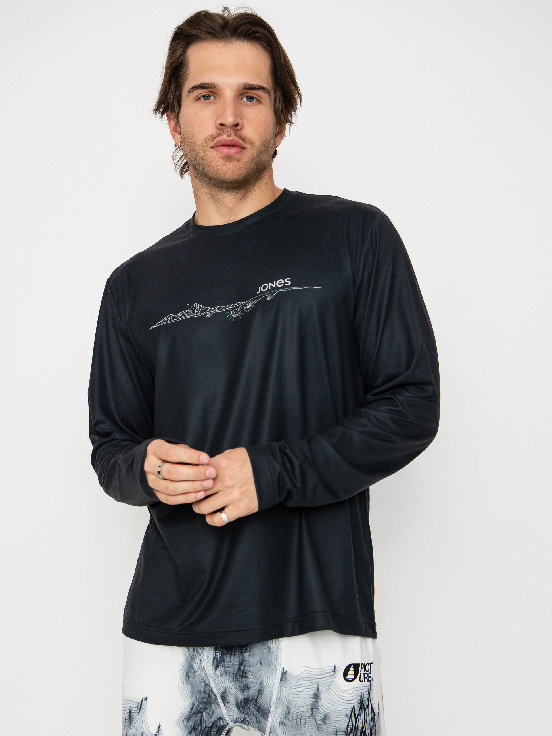 Сорочка Jones Snowboards Rec Tech Ls (stealth black)