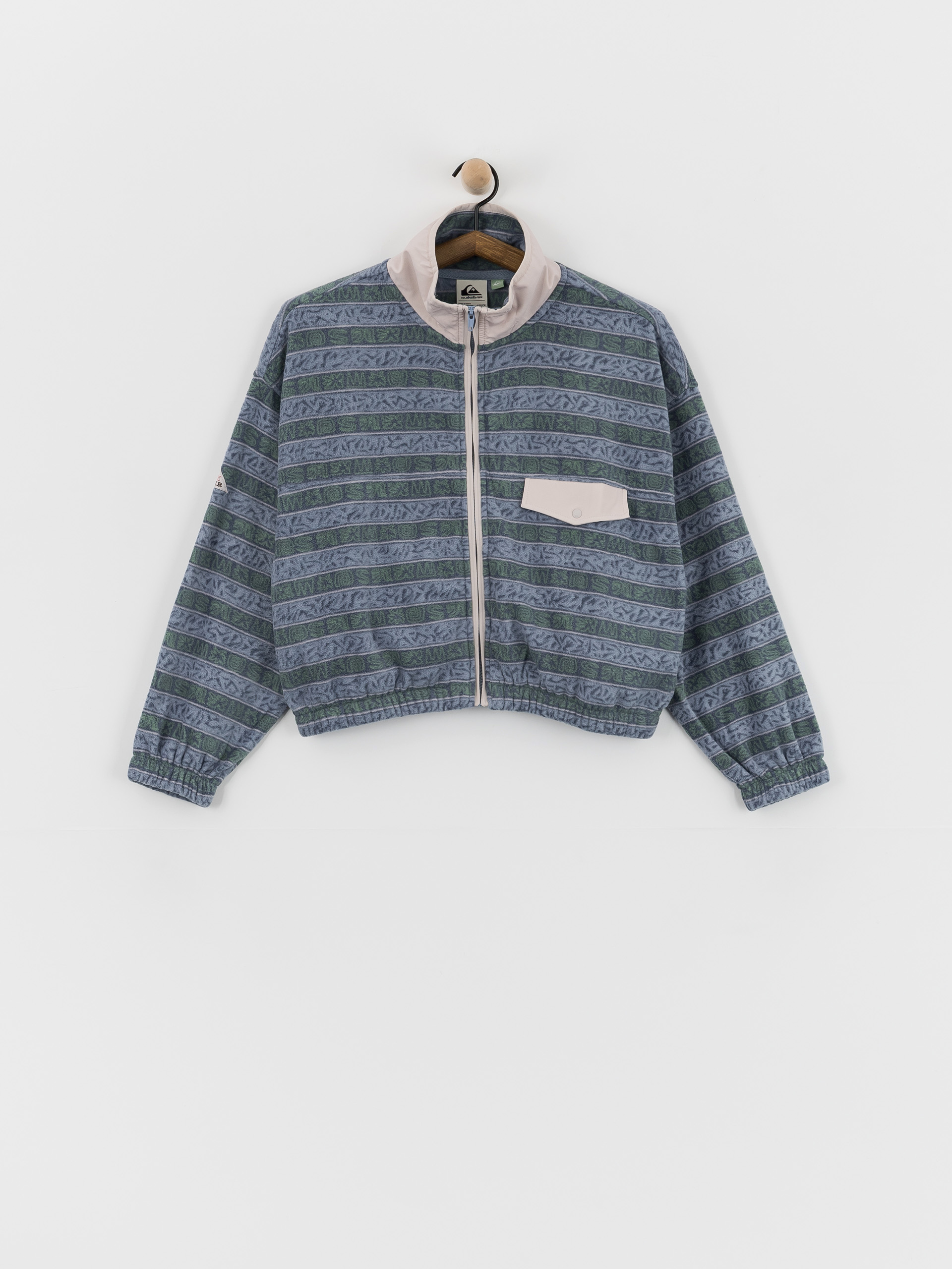Флісовий светр Quiksilver Kedai FZ Wmn (ashley blue kedai stripe)