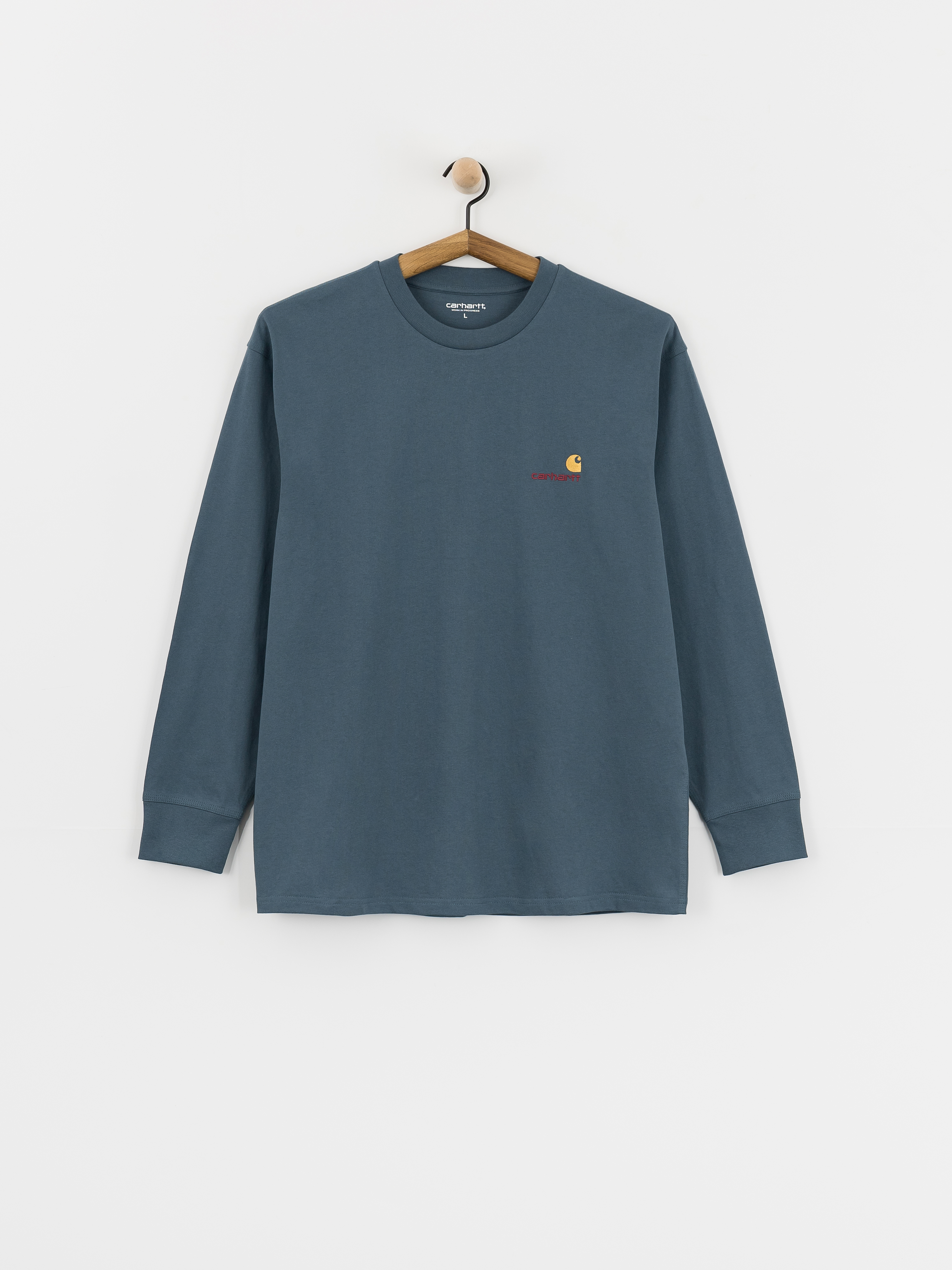 Лонгслів Carhartt WIP American Script (office blue)