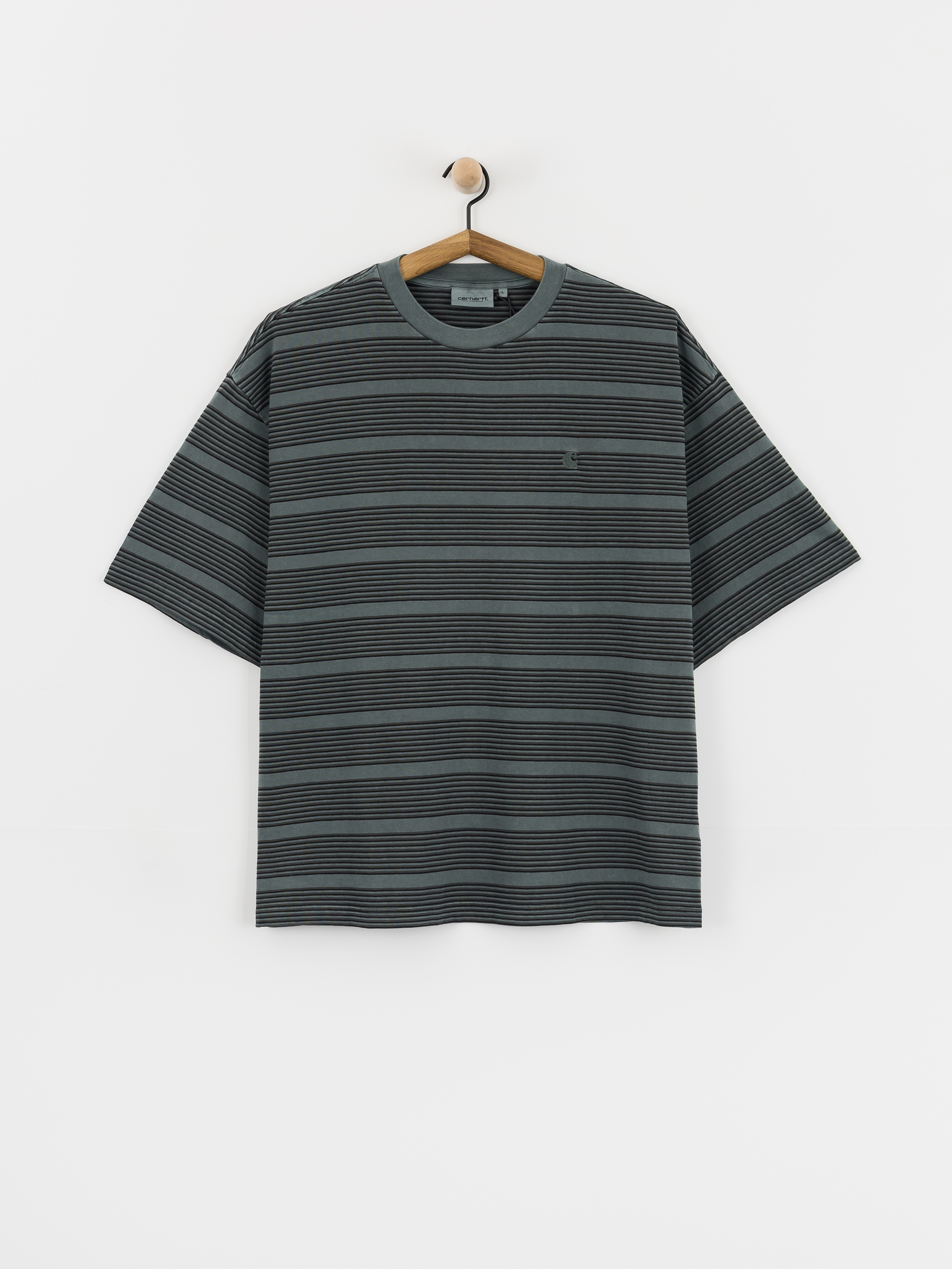 Футболка Carhartt WIP Hanson (hanson stripe/kale green)