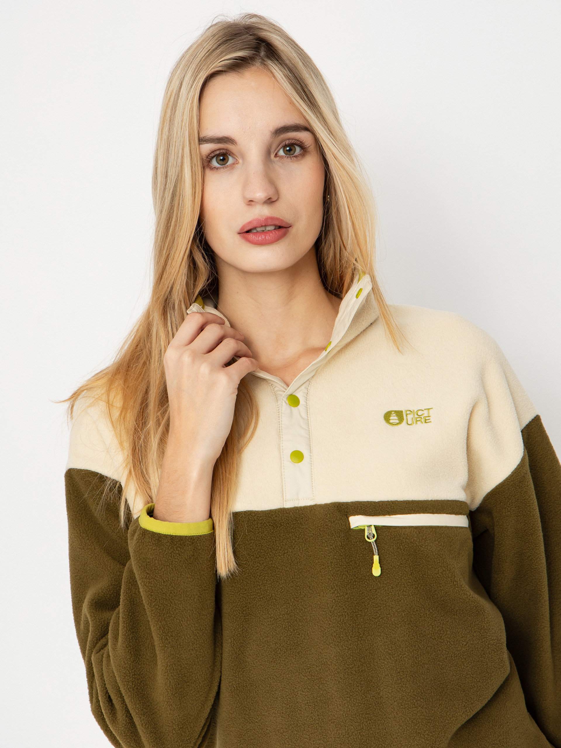 Жіночий Флісовий светр Picture Arcca 1/4 Zip (tobacco)