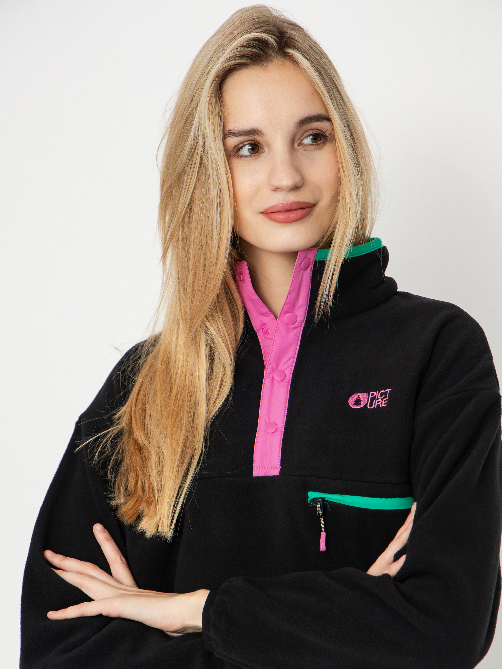 Флісовий светр Picture Arcca 1/4 Zip Wmn (black)
