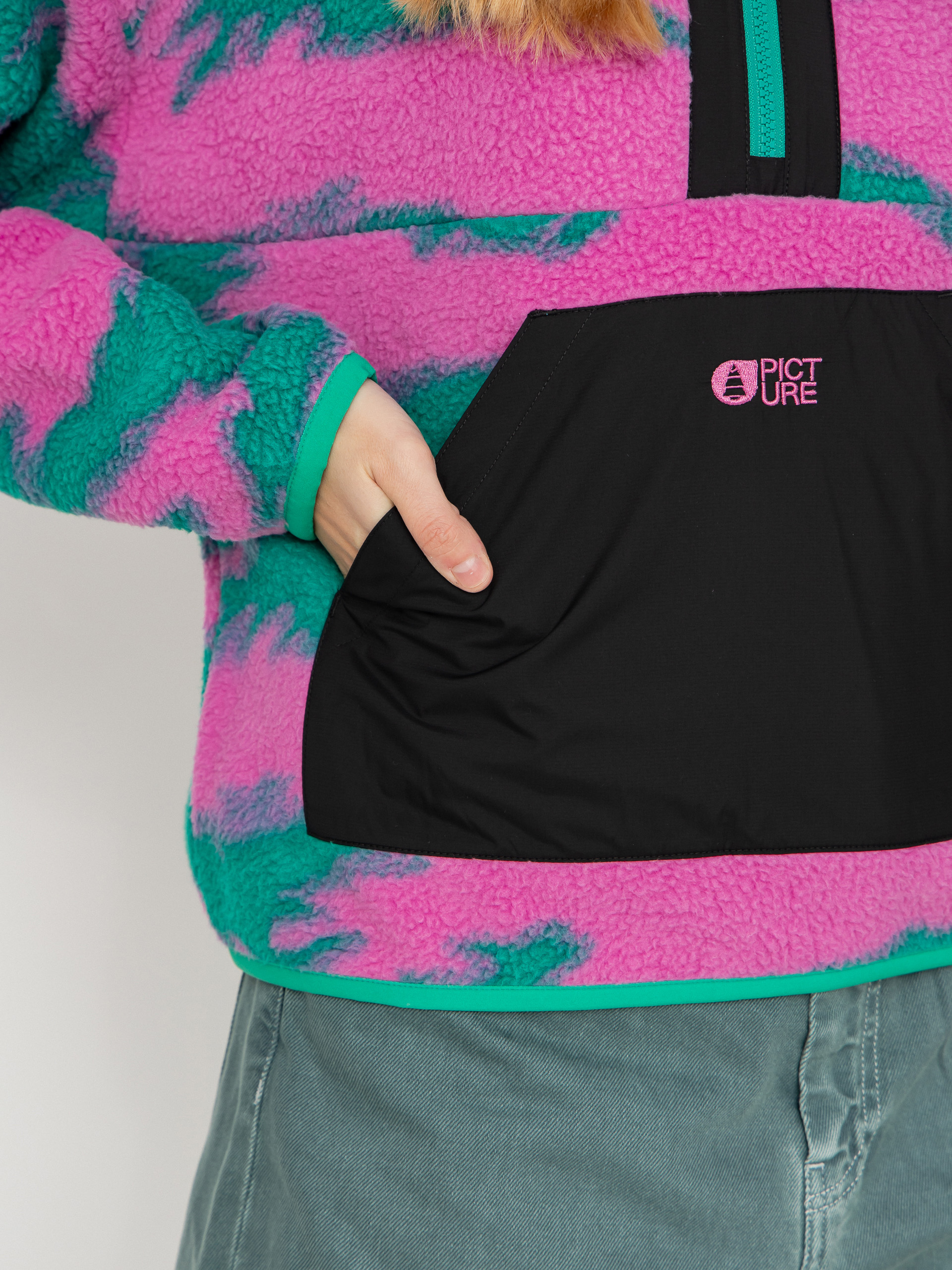 Жіночий Флісовий светр Picture Zelkova Printed 1/4 Zip (retro bliss print)