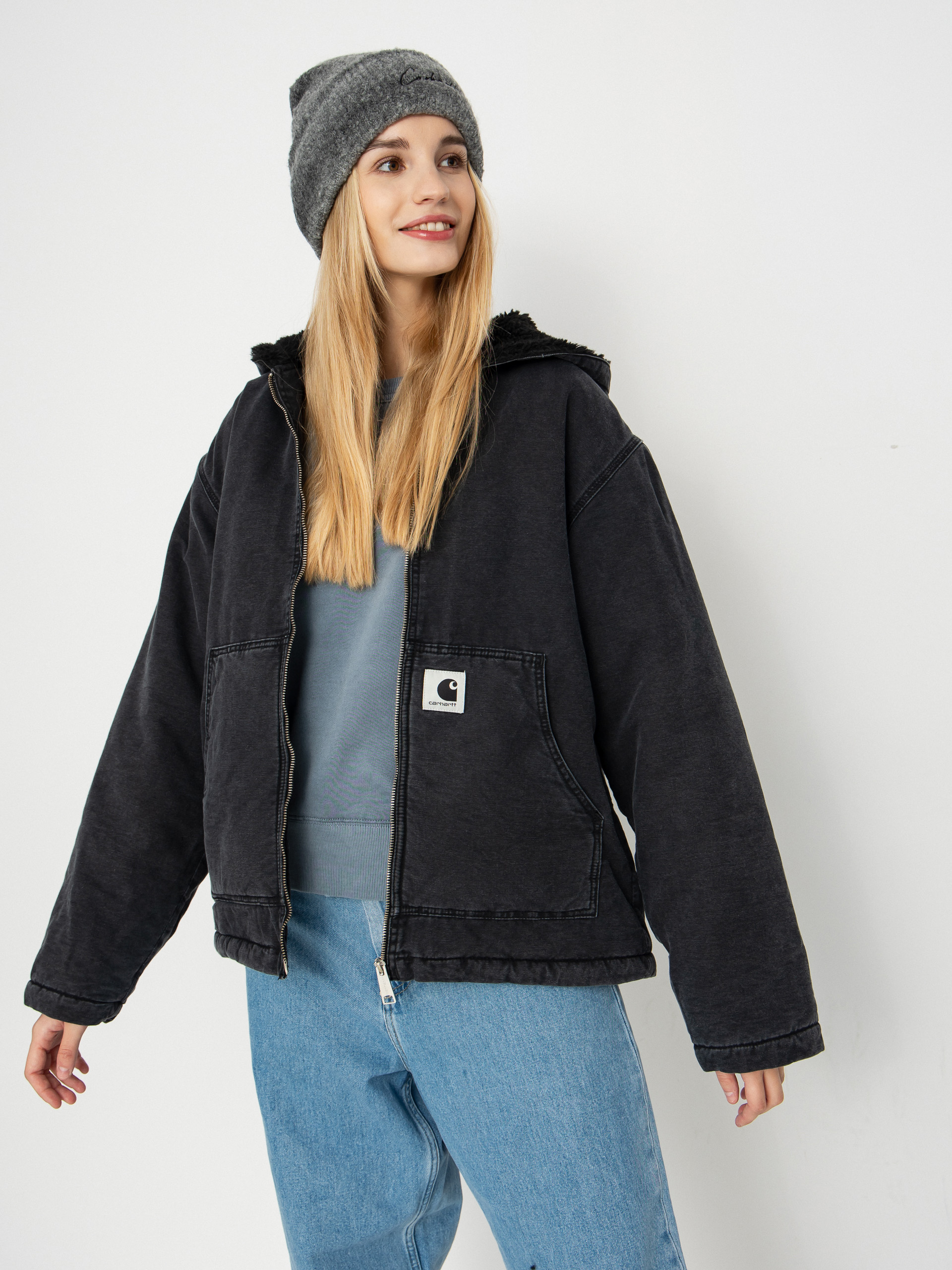 Куртка Carhartt WIP Hooded Mitch Wmn (black)