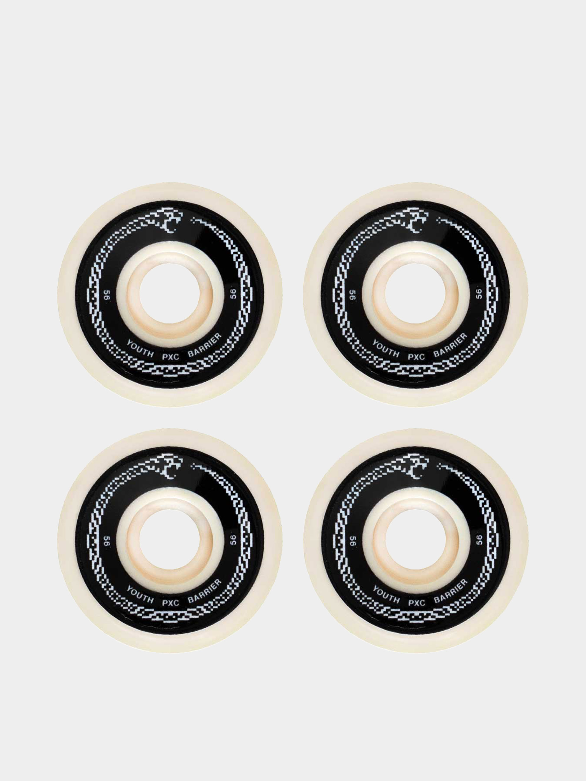Колеса Youth Skateboards Pxc X Barrier (white/black)