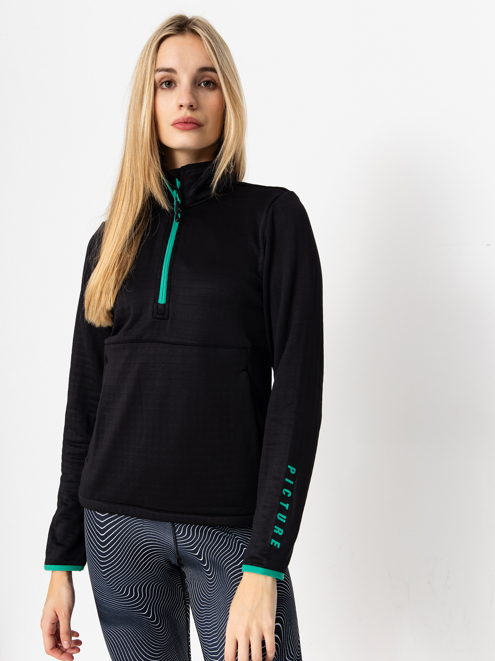 Термосвітшот Picture Bake Grid 1/4 Zip Wmn (black)