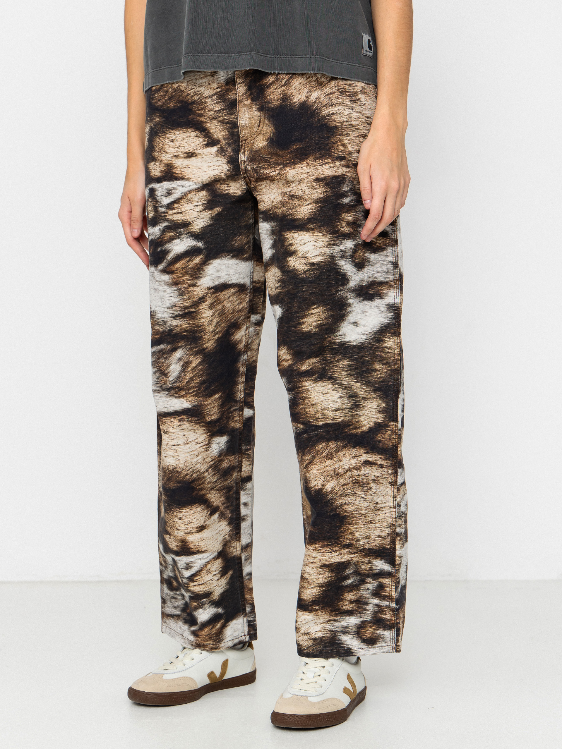 Штани Carhartt WIP Brandon Single Knee Wmn (wild dog print/stone washed)