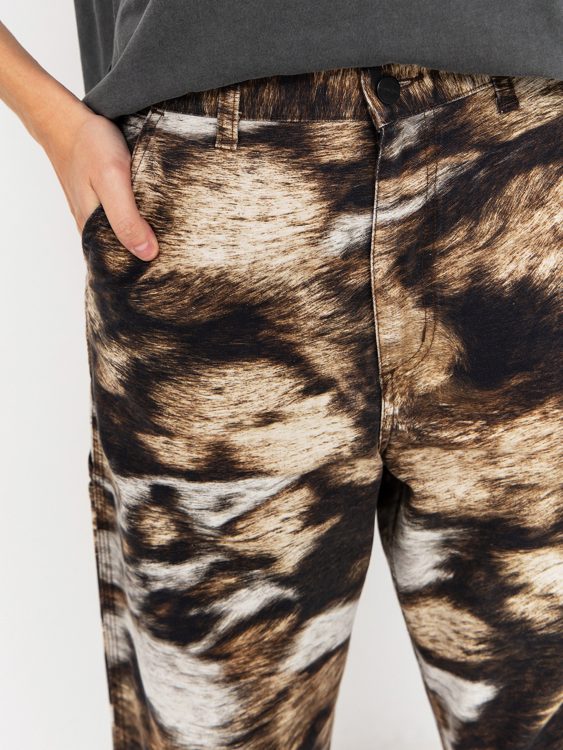 Штани Carhartt WIP Brandon Single Knee Wmn (wild dog print/stone washed)