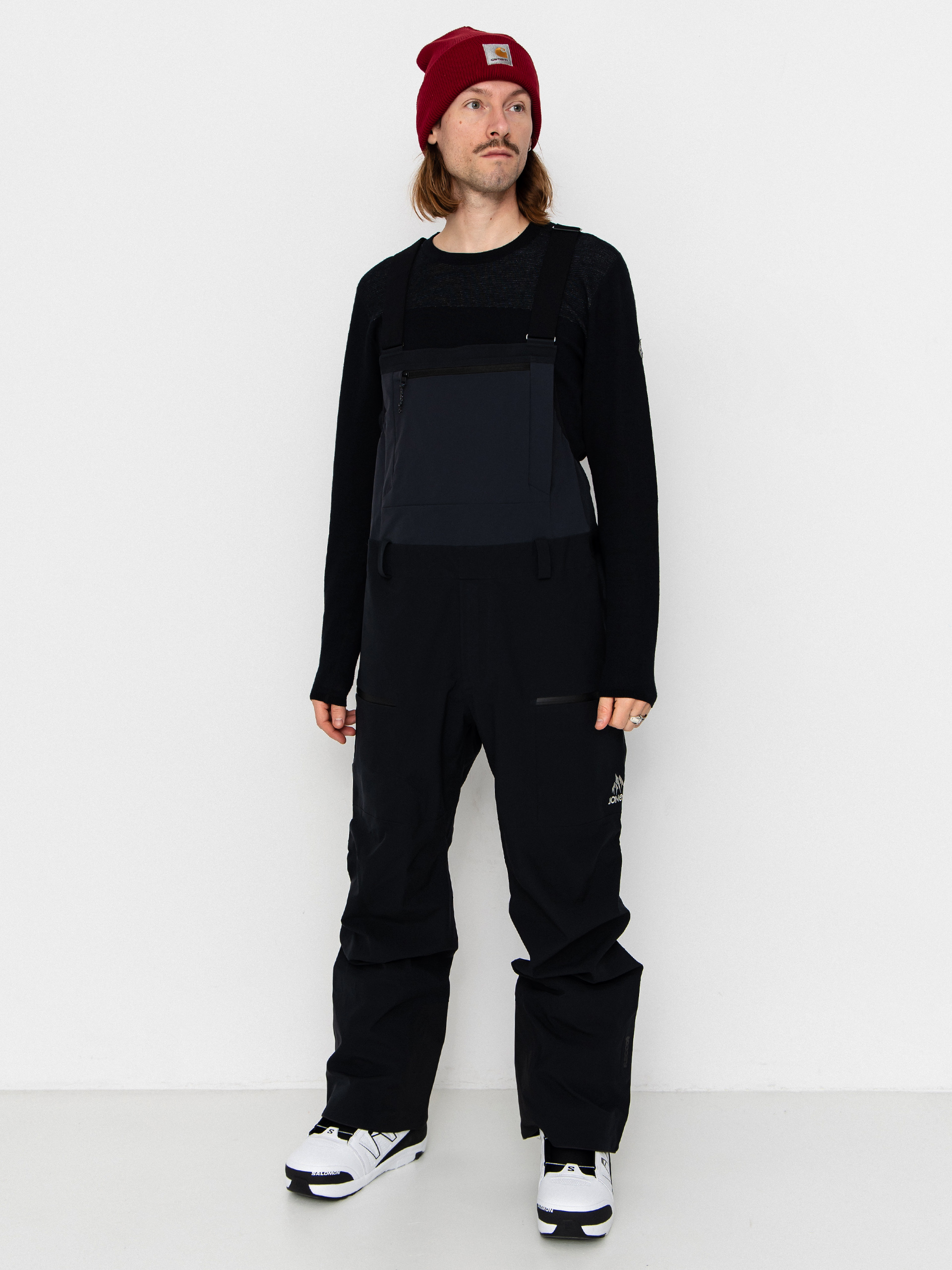 Сноубордичні штани Jones Snowboards Shralpinist Str Rec Bib (stealth black)