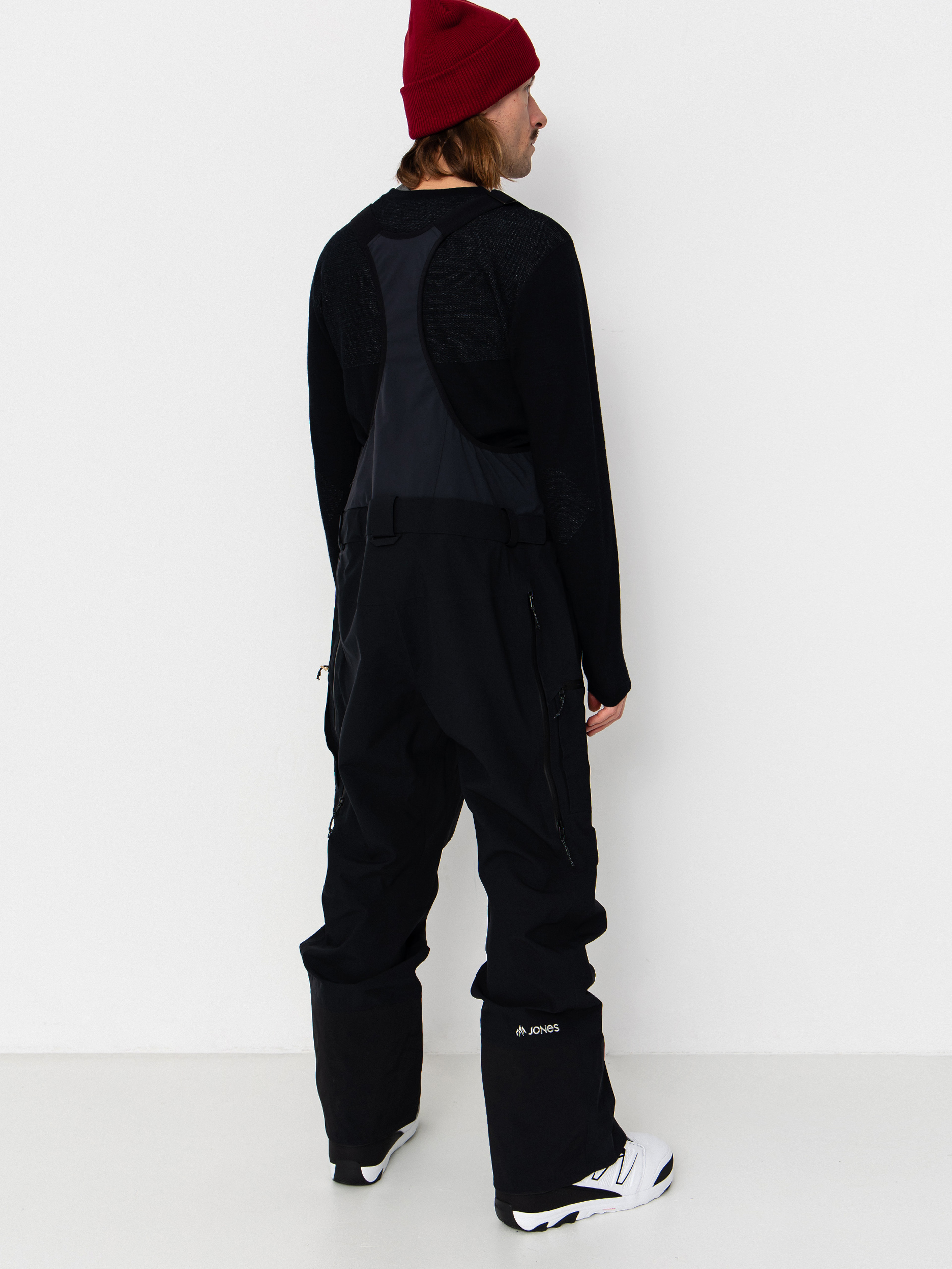 Чоловічі Сноубордичні штани Jones Snowboards Shralpinist Str Rec Bib (stealth black)