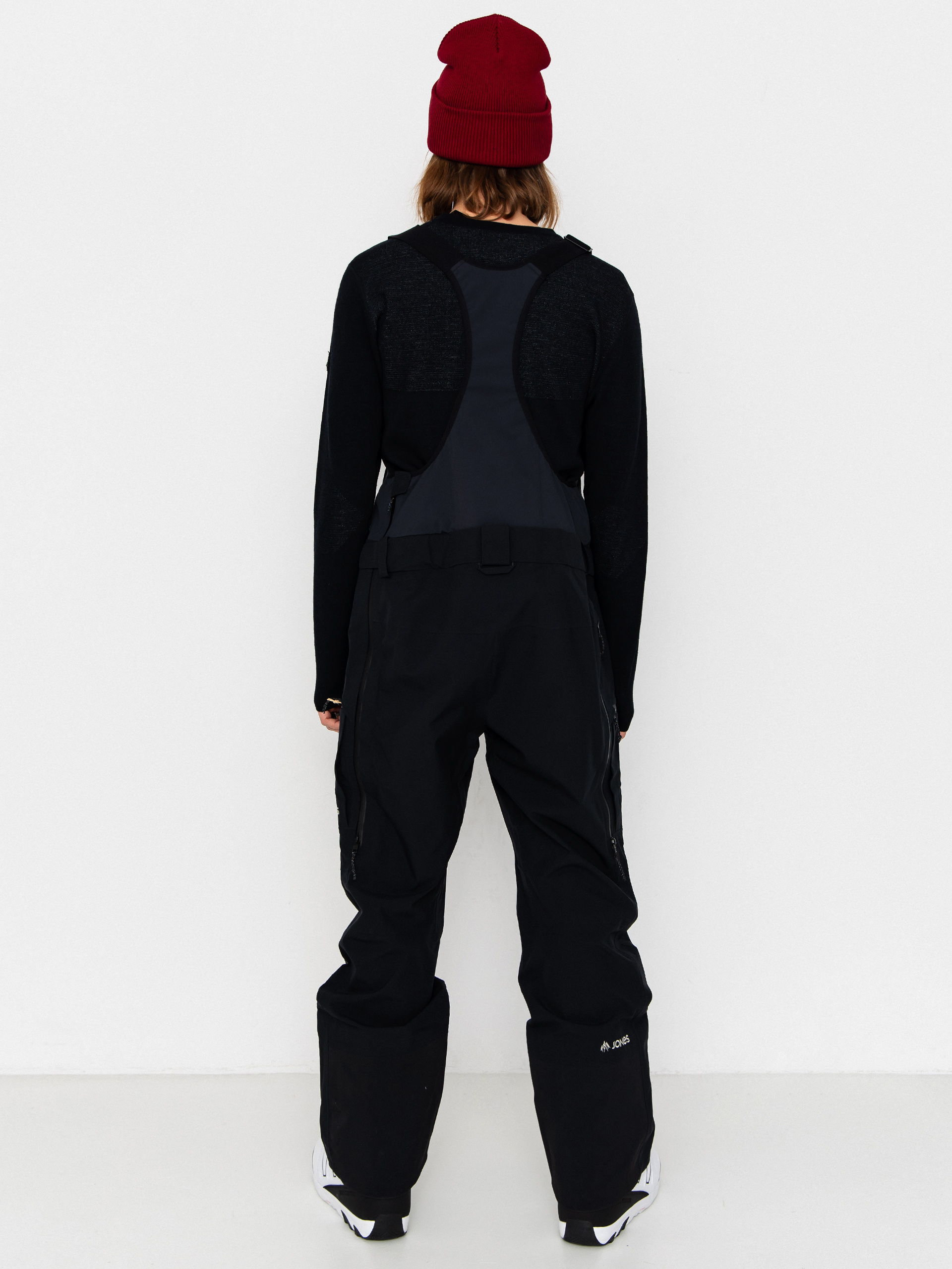 Чоловічі Сноубордичні штани Jones Snowboards Shralpinist Str Rec Bib (stealth black)