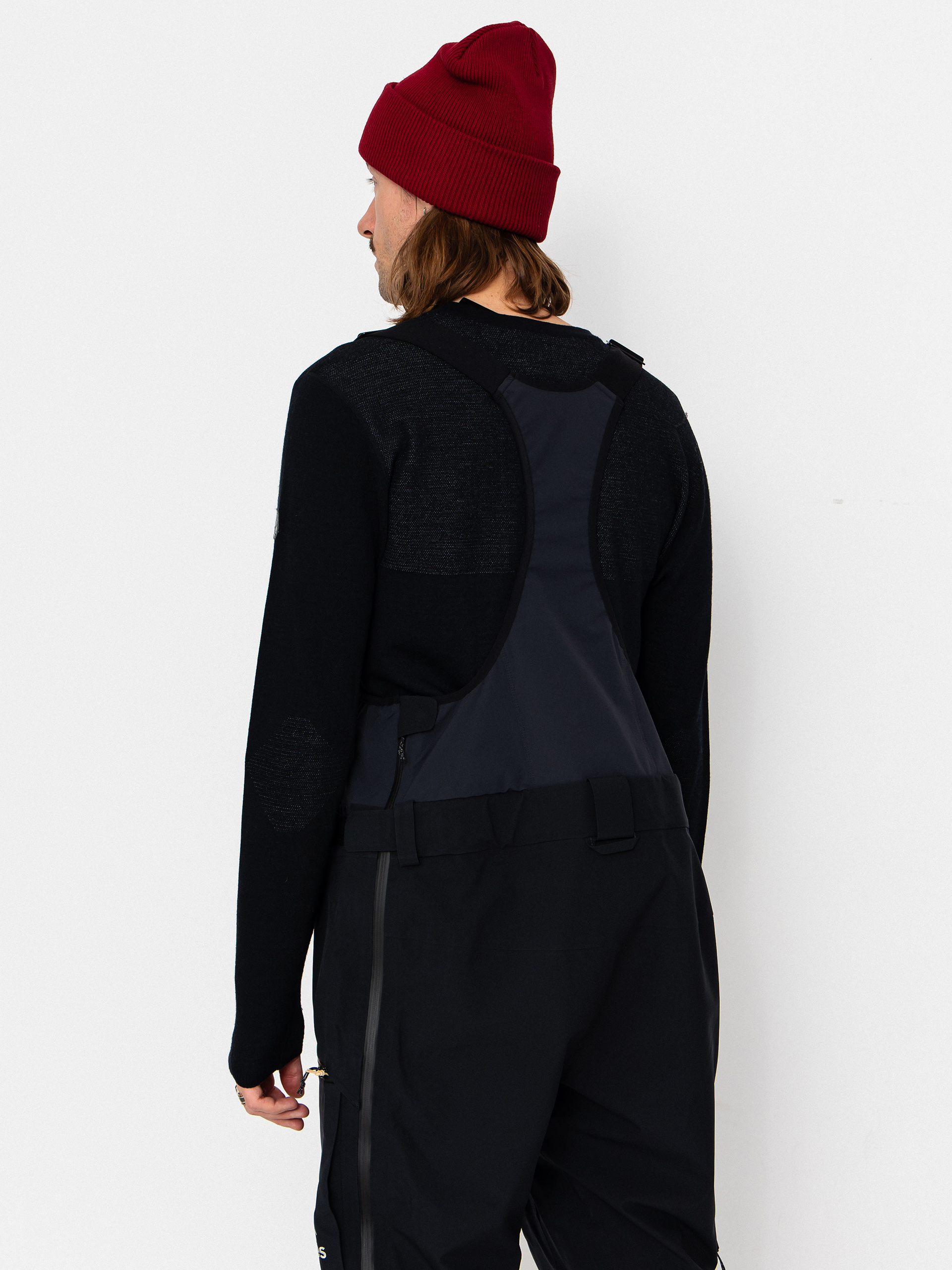 Чоловічі Сноубордичні штани Jones Snowboards Shralpinist Str Rec Bib (stealth black)