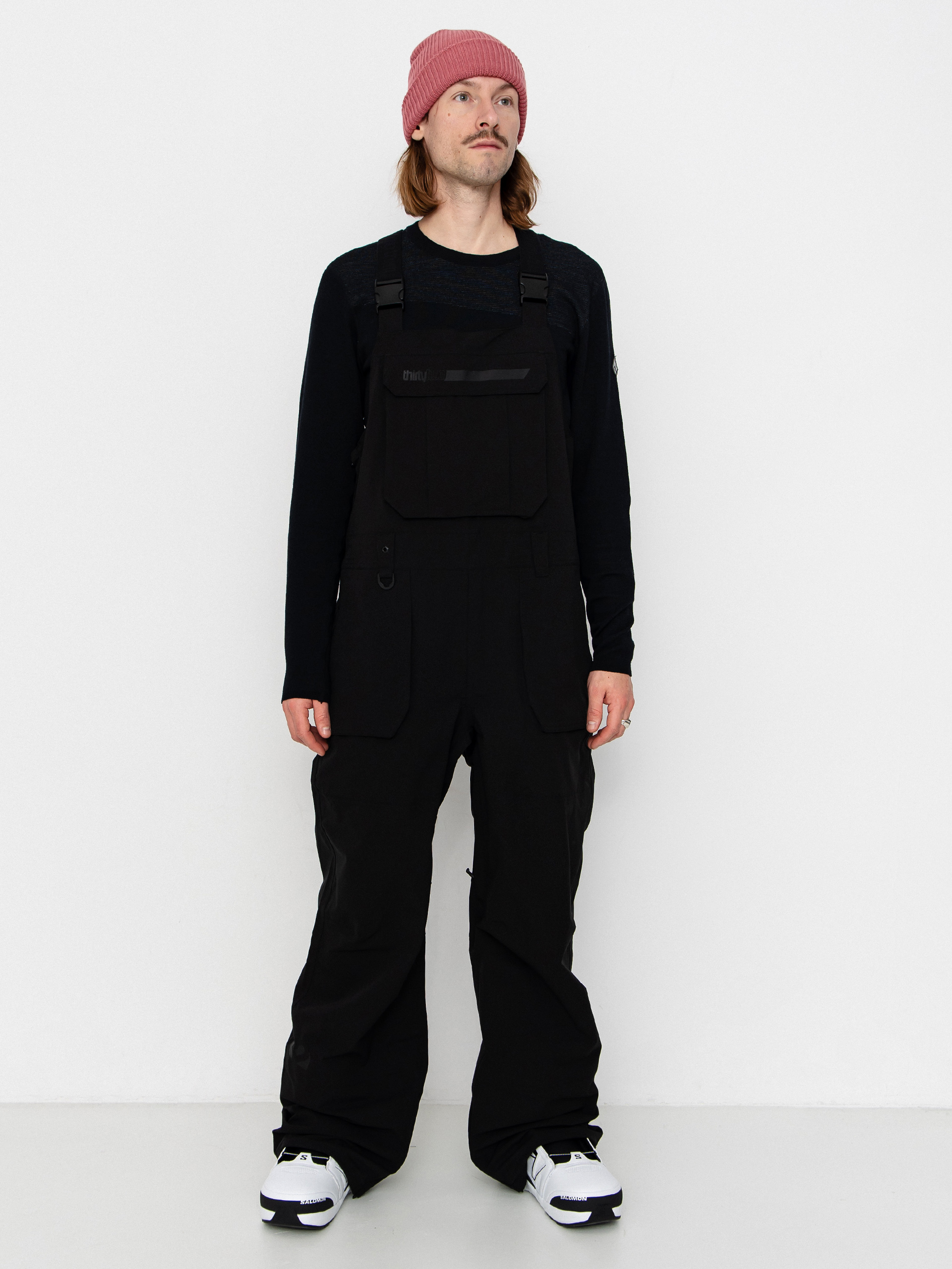 Чоловічі Сноубордичні штани ThirtyTwo Basement Bib (black)