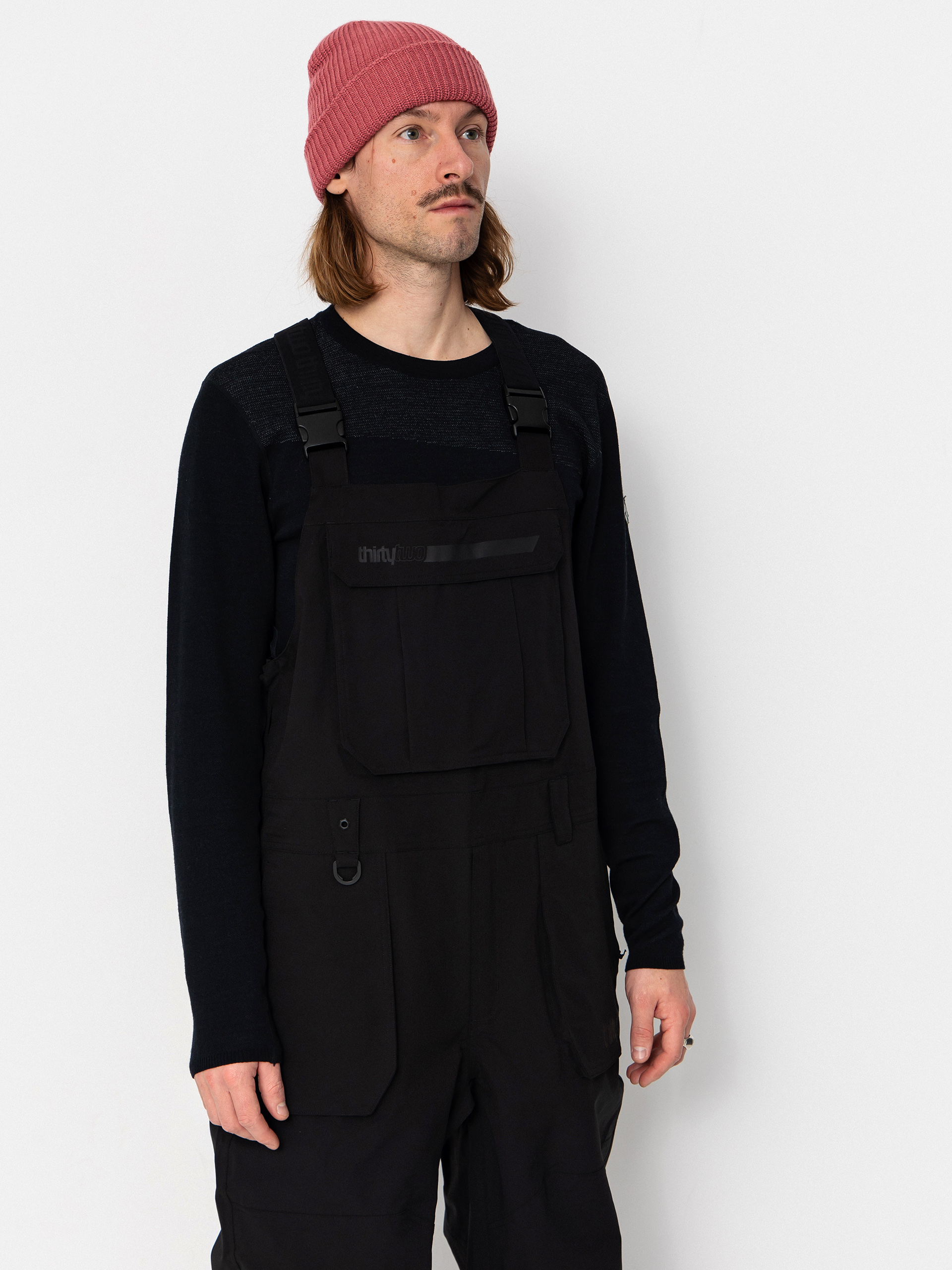 Чоловічі Сноубордичні штани ThirtyTwo Basement Bib (black)