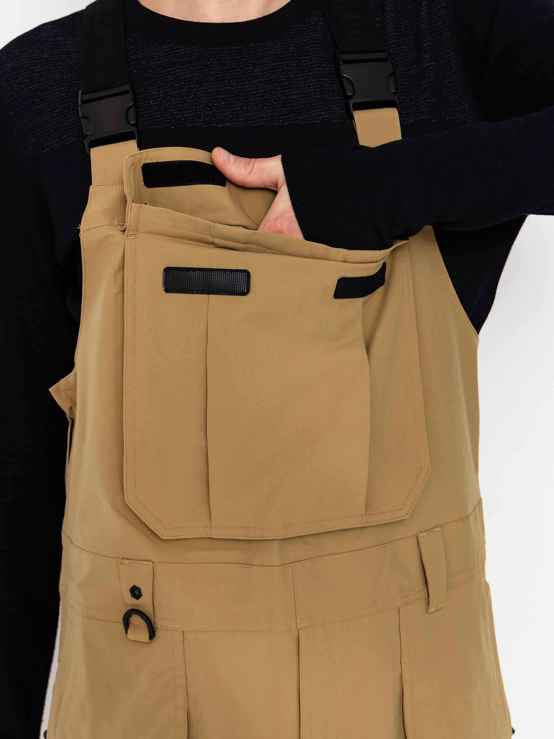 Чоловічі Сноубордичні штани ThirtyTwo Basement Bib (khaki)