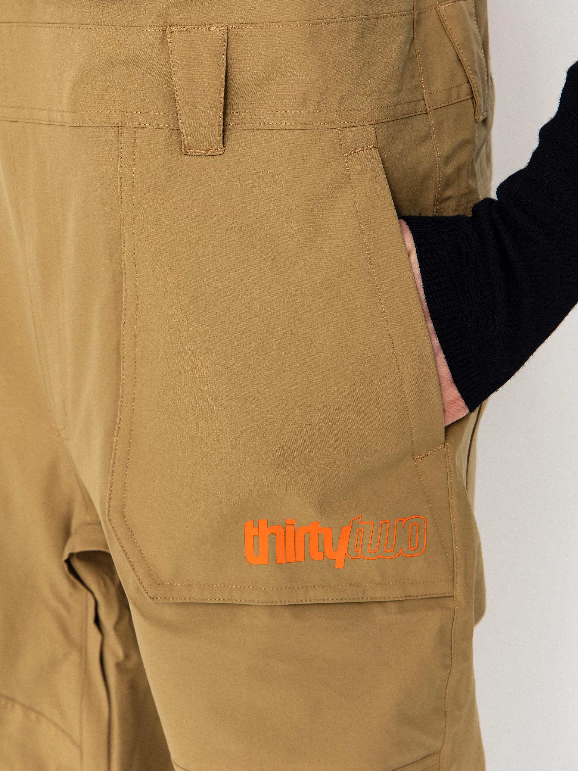 Чоловічі Сноубордичні штани ThirtyTwo Basement Bib (khaki)