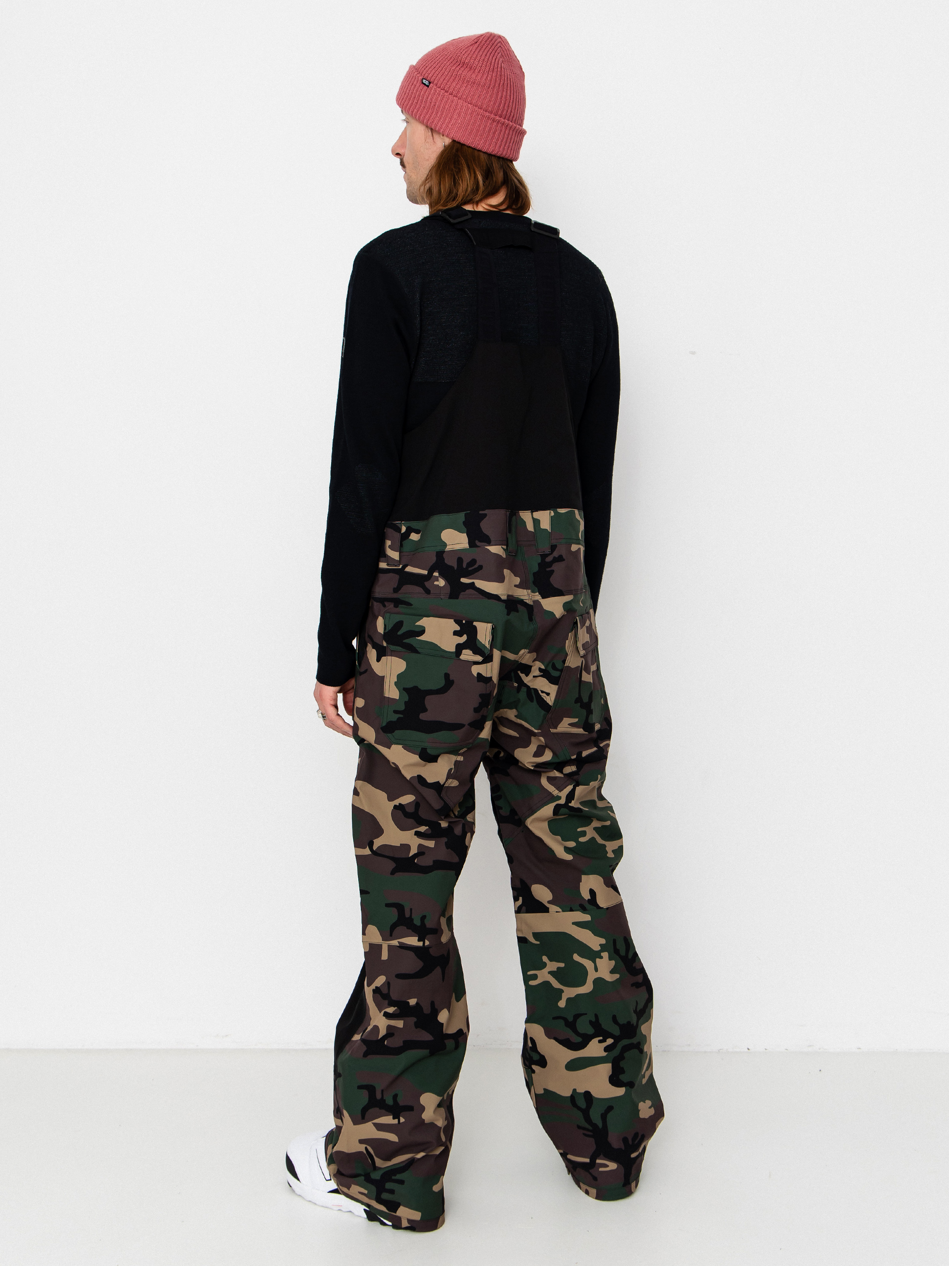 Чоловічі Сноубордичні штани ThirtyTwo Basement Bib (camo)