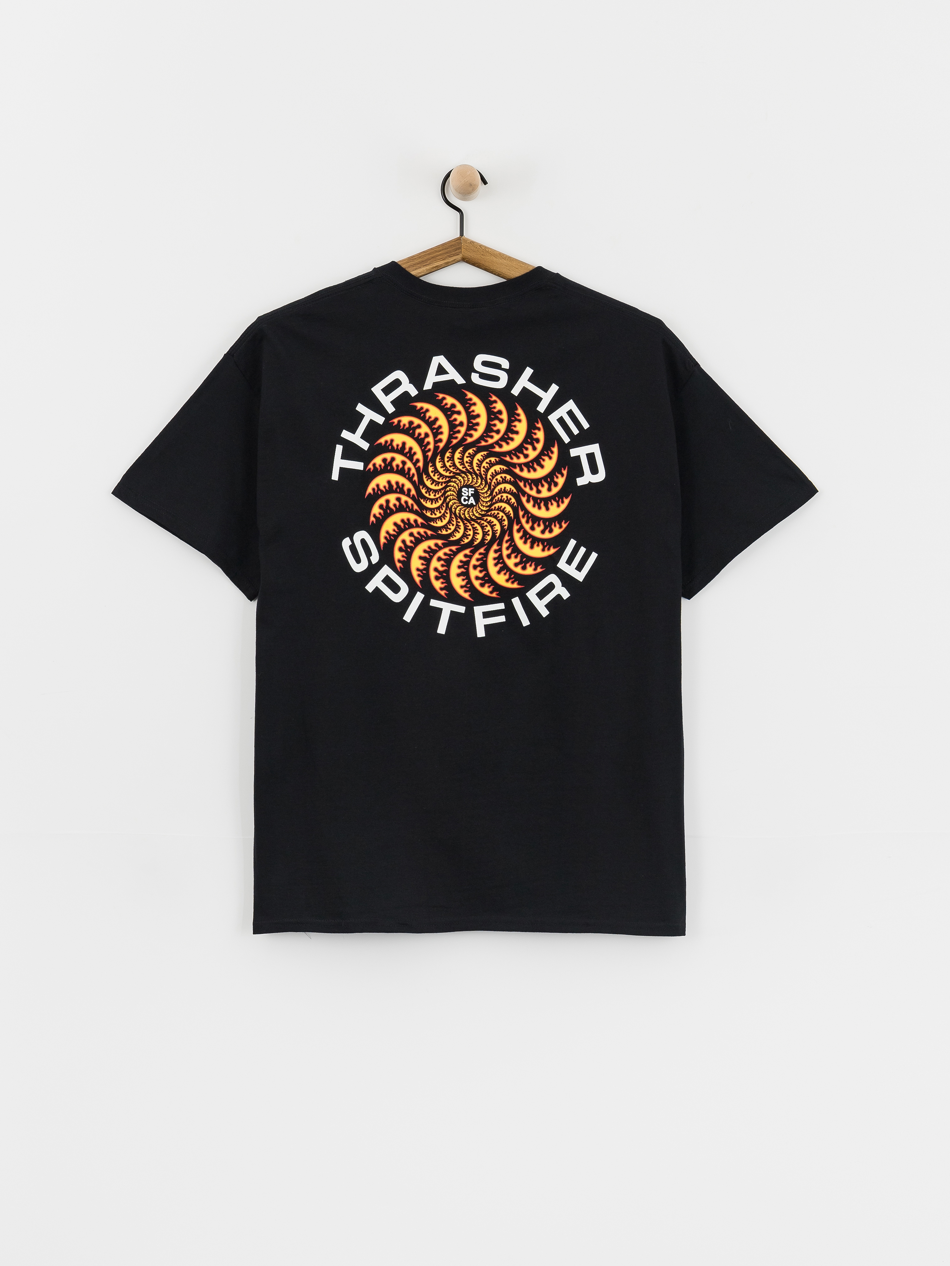 Футболка Thrasher x Spitfire Classic Swirl (black)