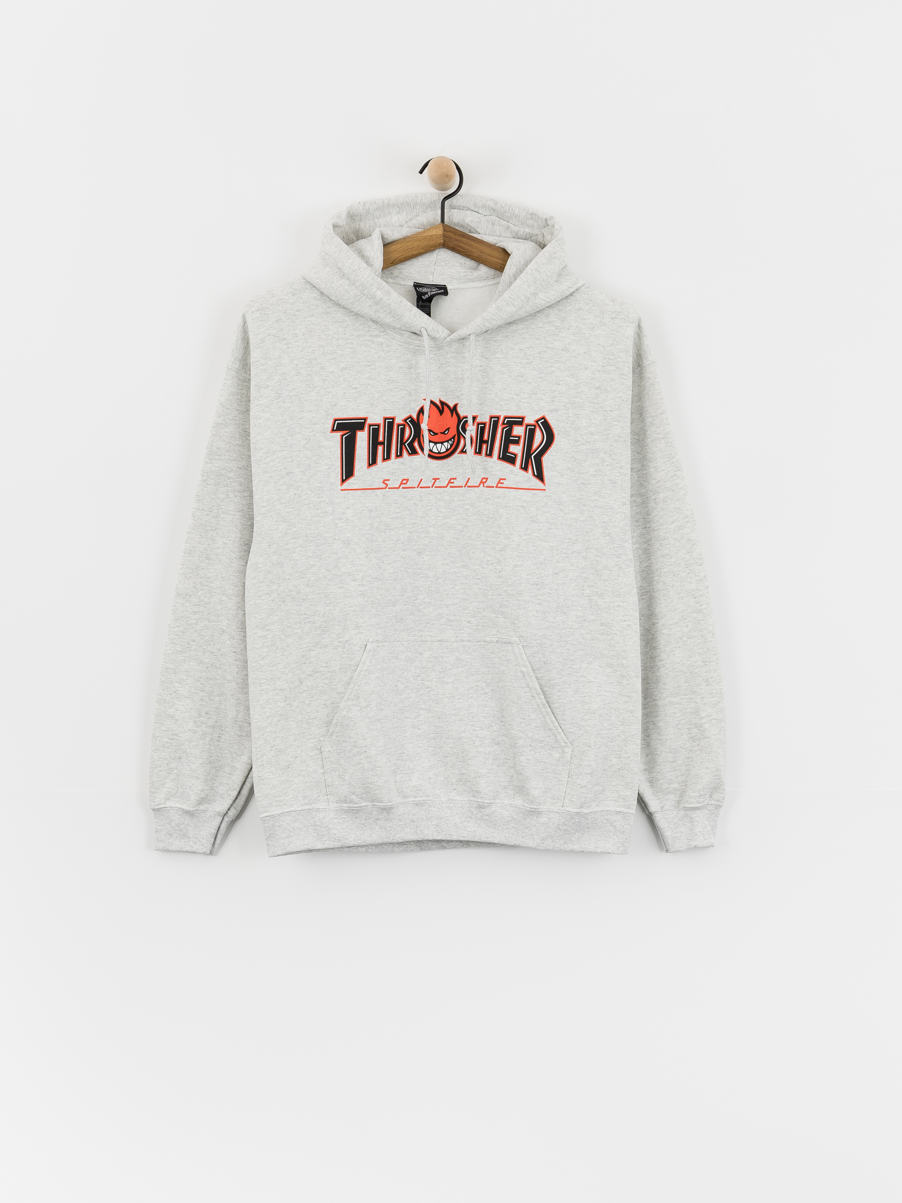 Худі Thrasher x Spitfire Big Head Outline HD (ash)